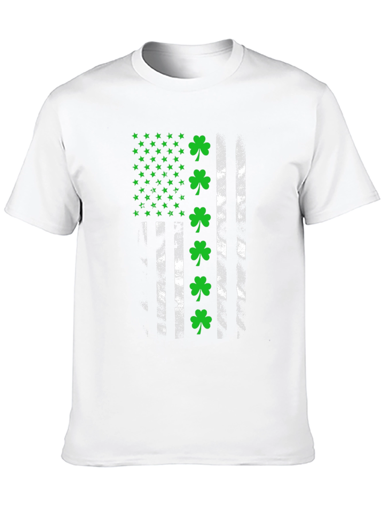 Lucky Shamrock American Flag Tee