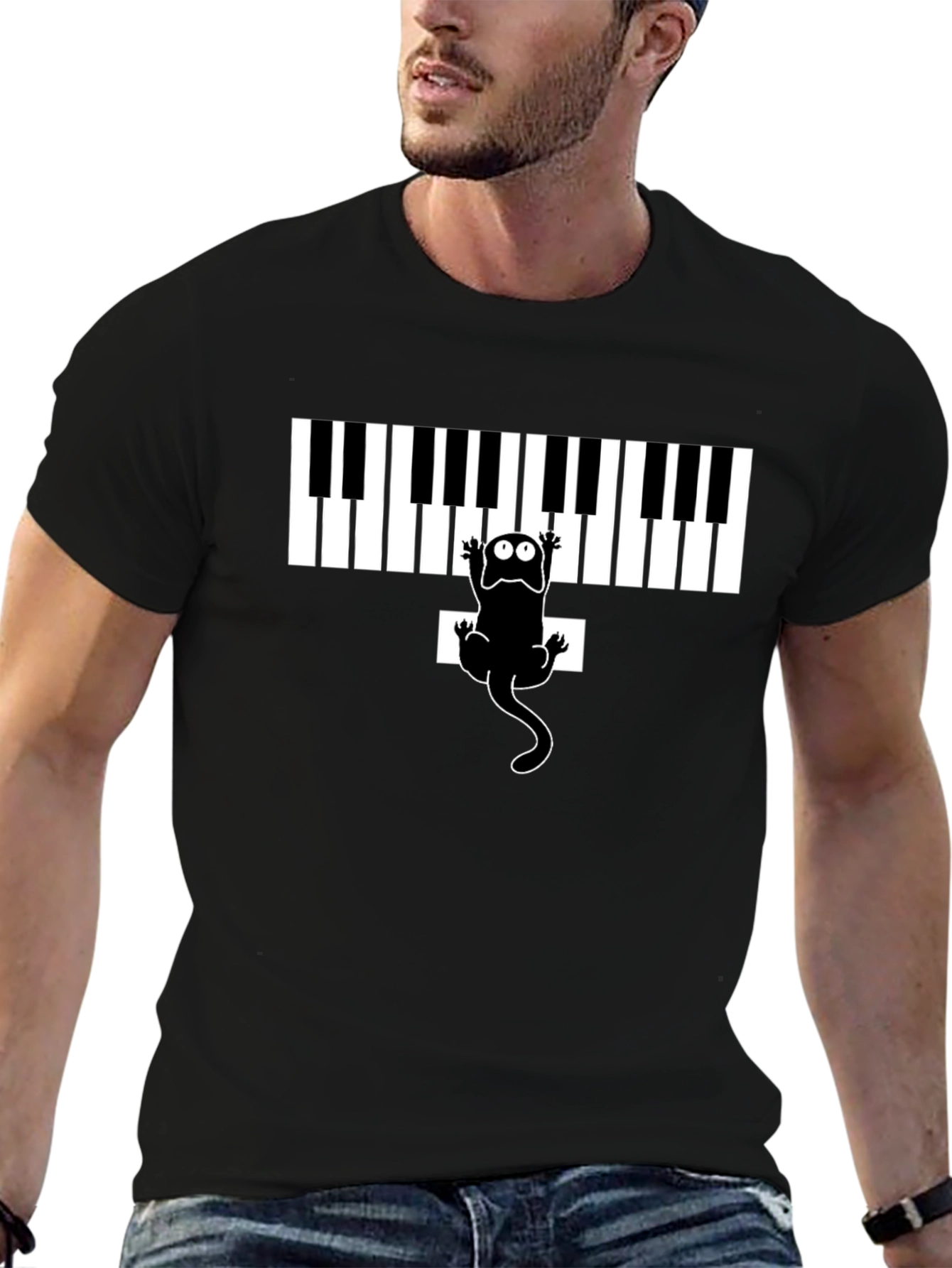 Piano Lizard Tee - Unique Musical Graphic Shirt