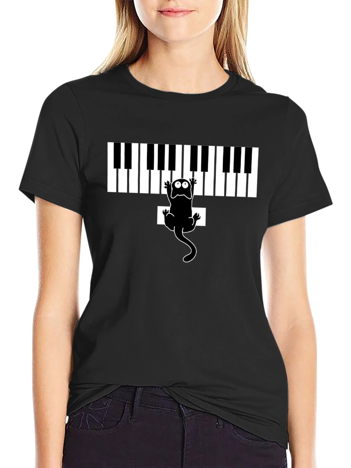 Piano Lizard Tee - Unique Musical Graphic Shirt