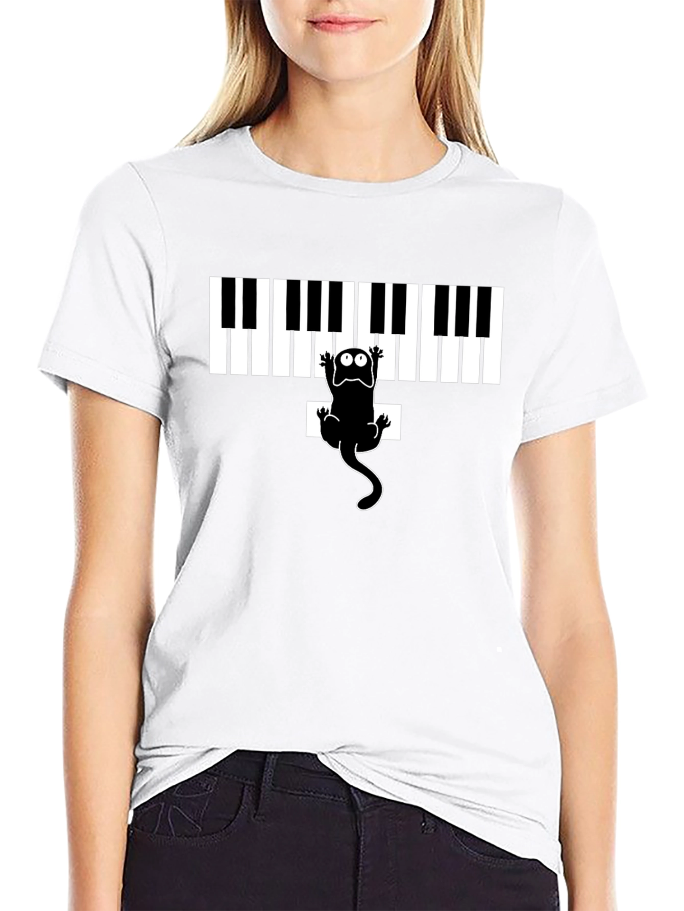Piano Lizard Tee - Unique Musical Graphic Shirt