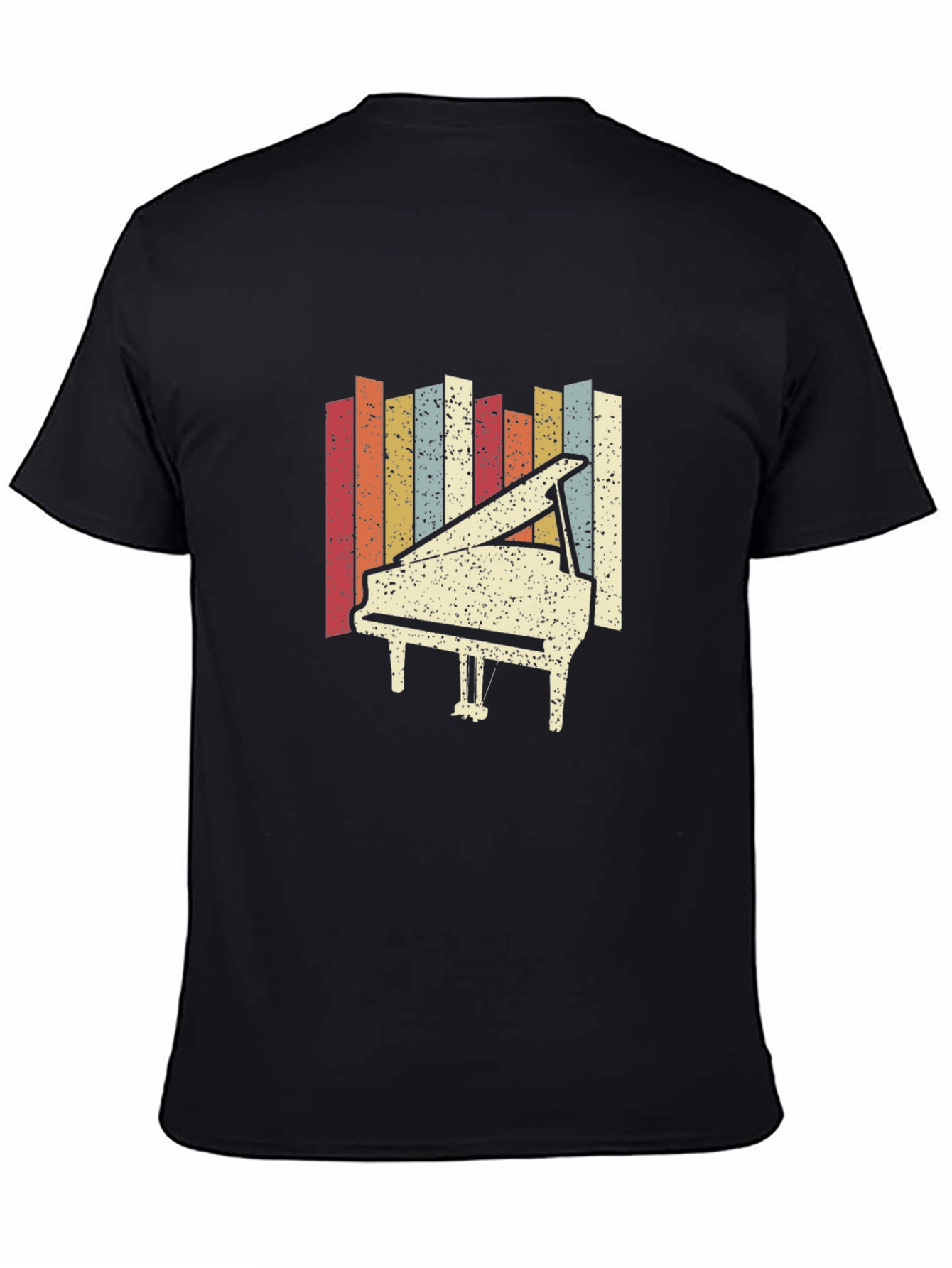 Retro Piano Graphic Tee - Classic Style