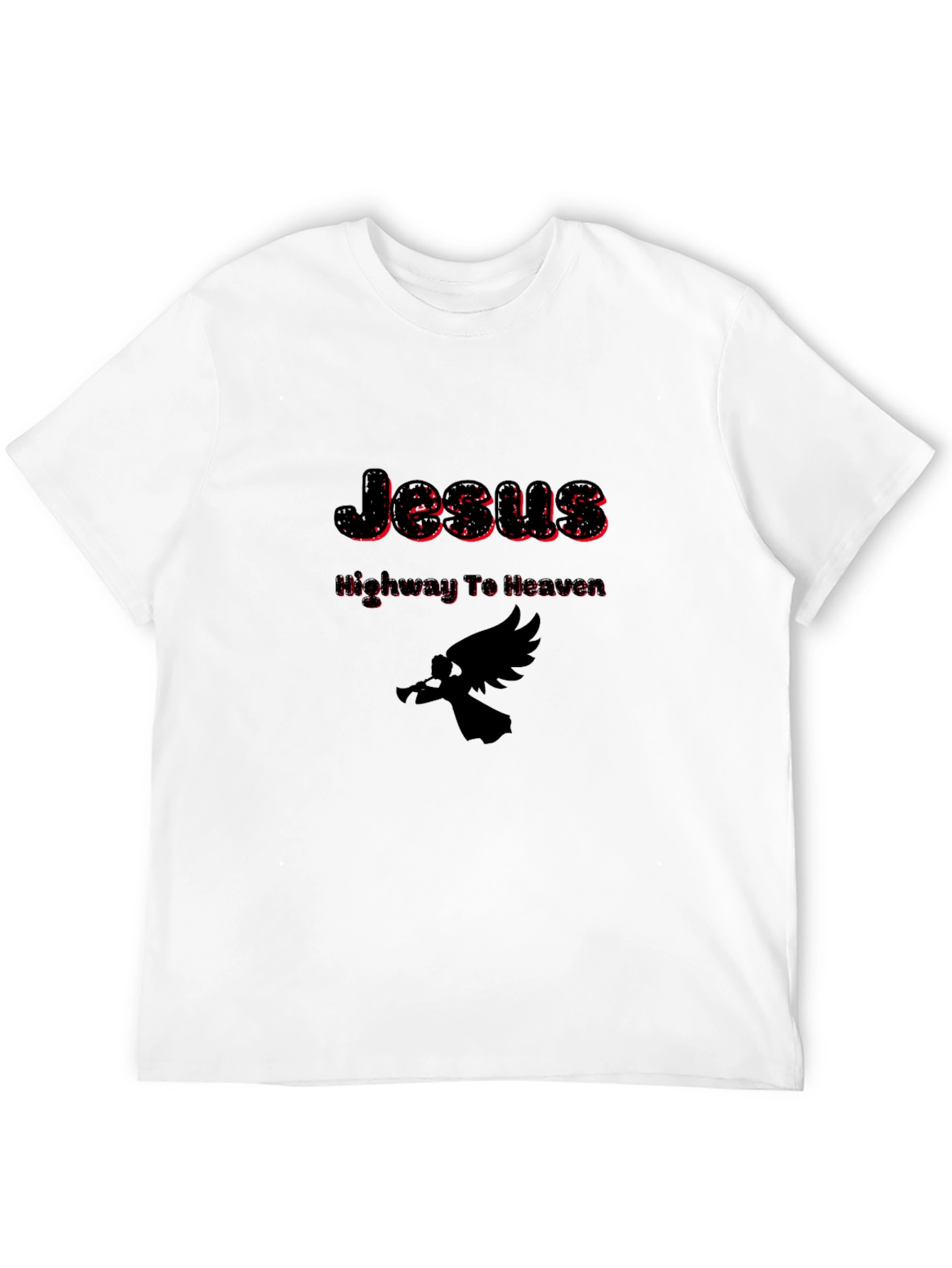 Jesus Highway To Heaven Black T-Shirt