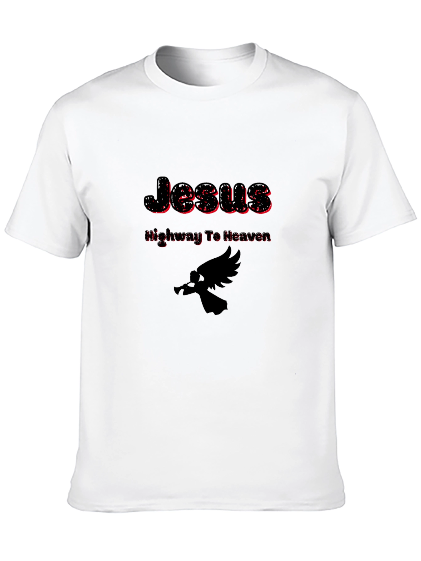 Jesus Highway To Heaven Black T-Shirt