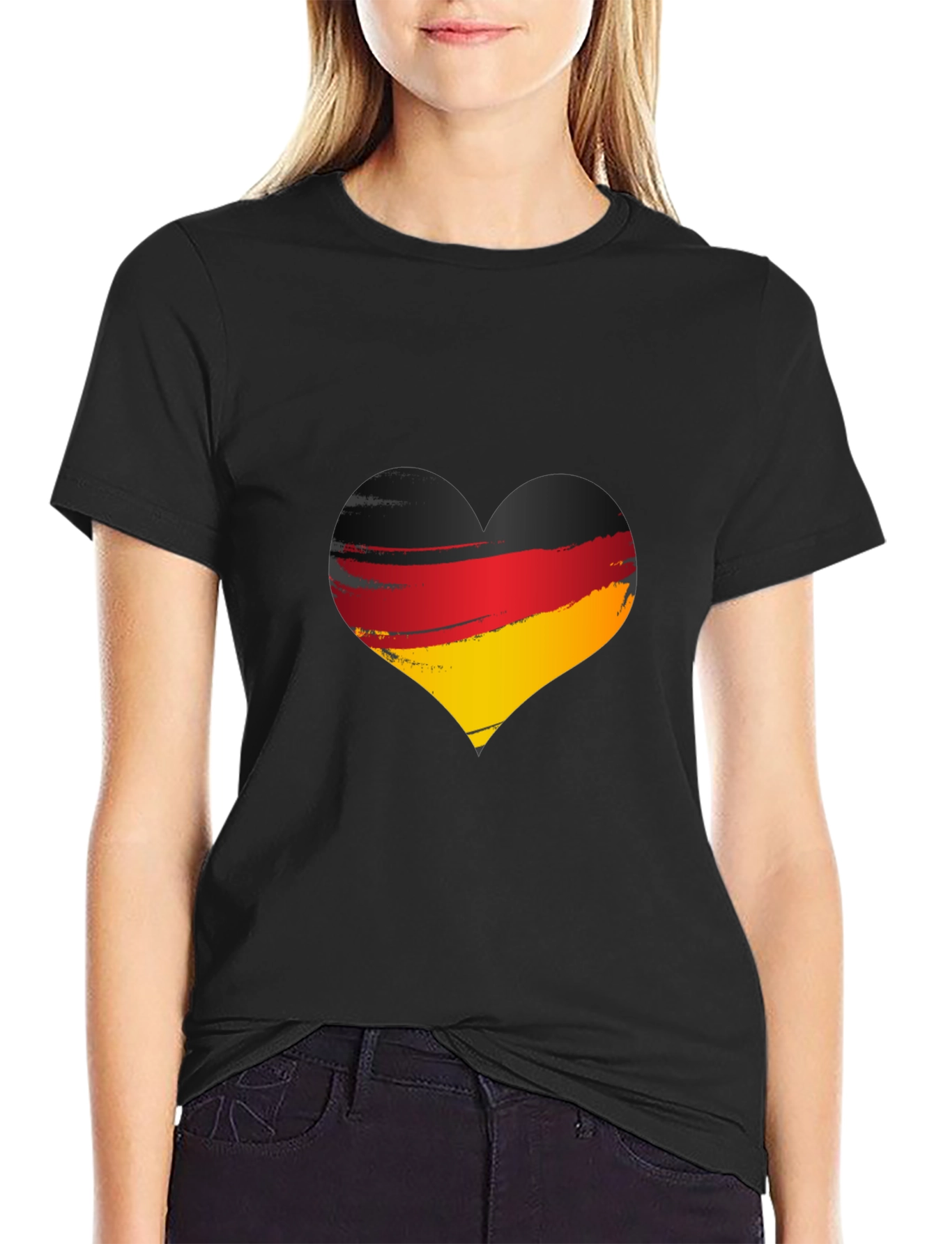 Germany Flag Heart T-Shirt