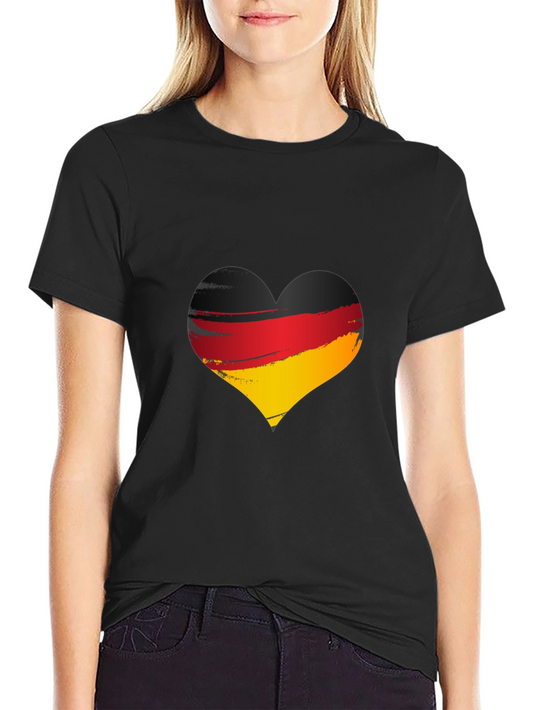 Germany Flag Heart T-Shirt