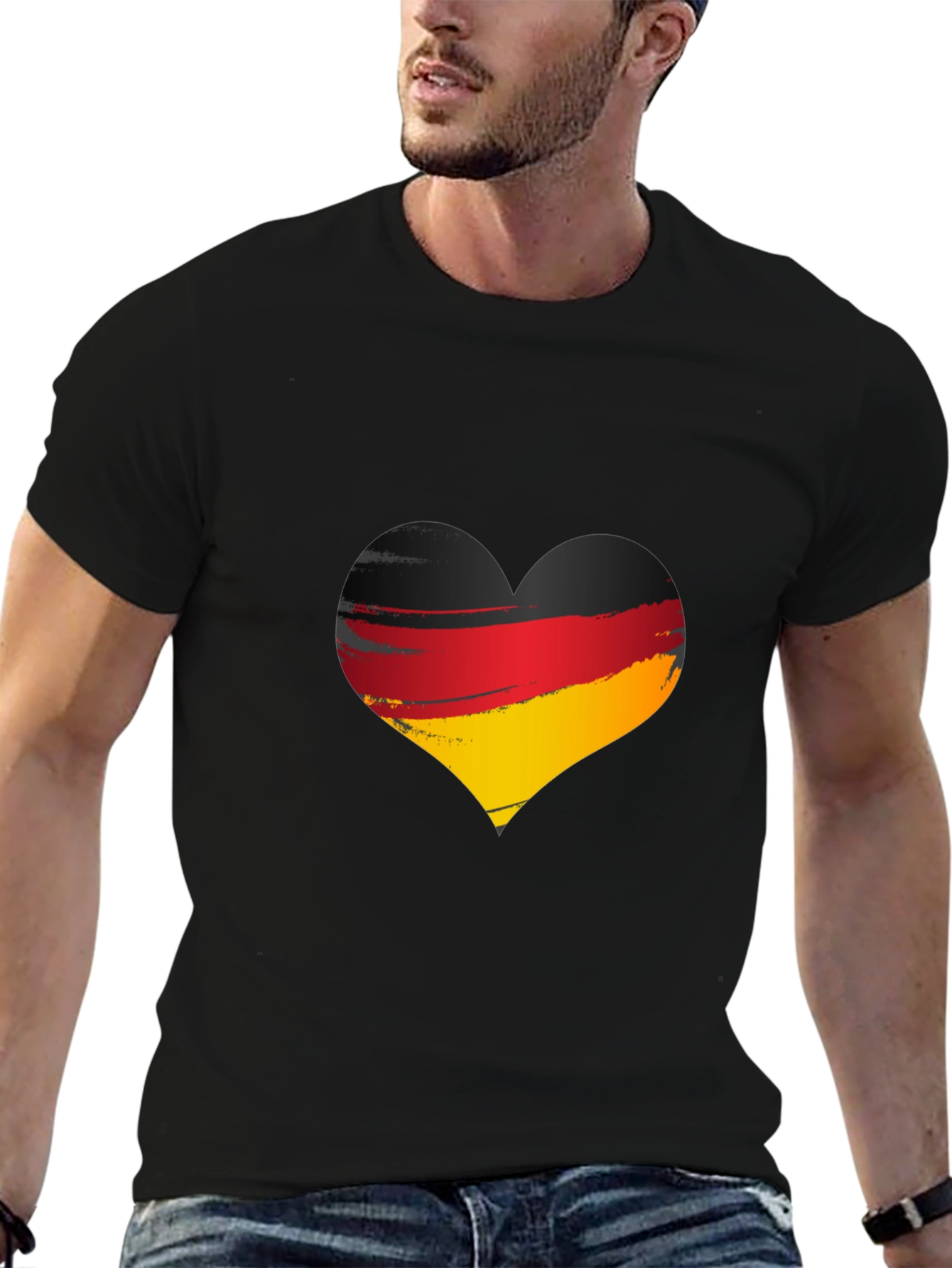 Germany Flag Heart T-Shirt