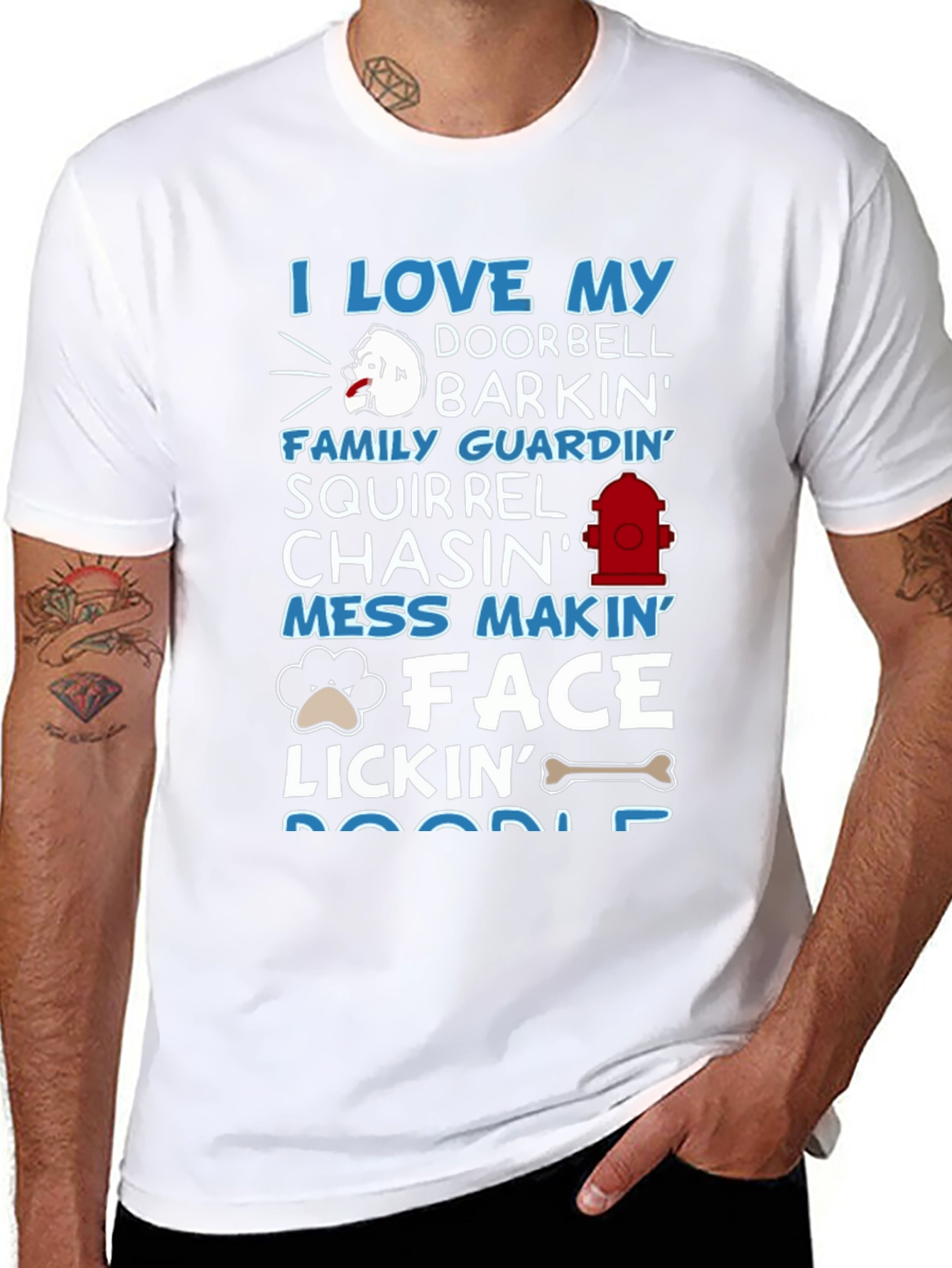 I Love My Dog Graphic T-Shirt