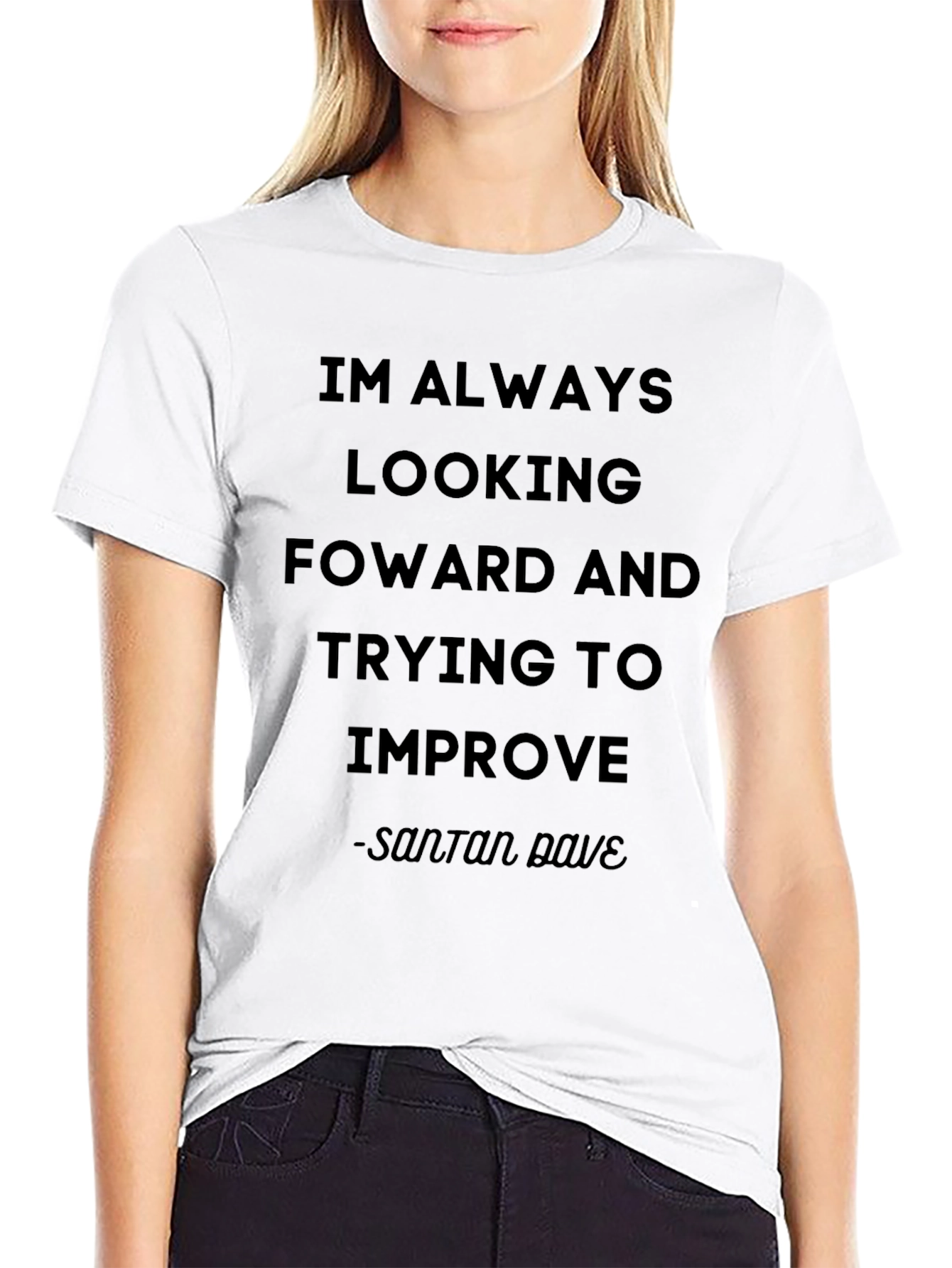 Inspirational Santan Dave Black T-Shirt