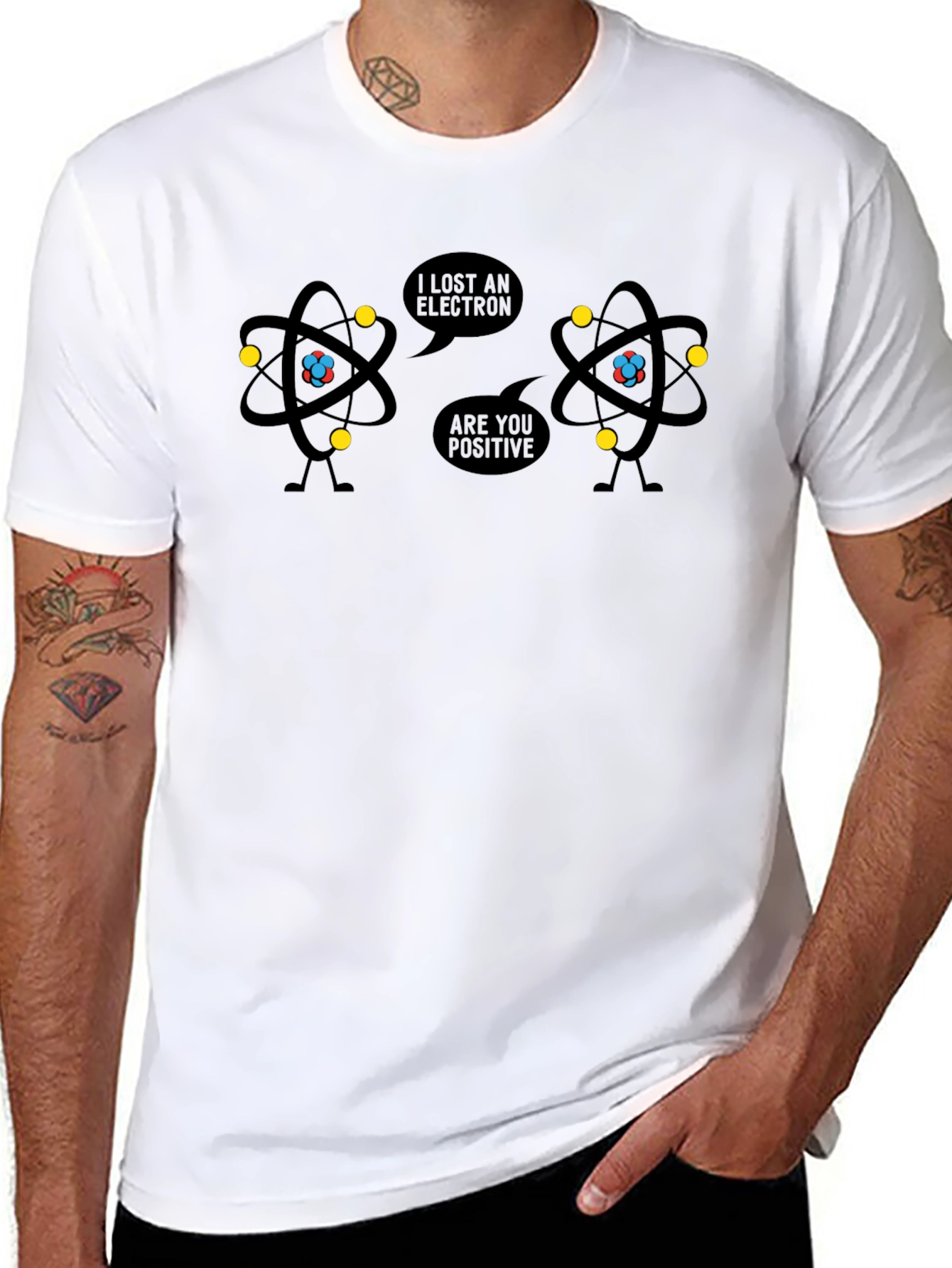 Humorous Science Pun T-Shirt: I Lost An Electron