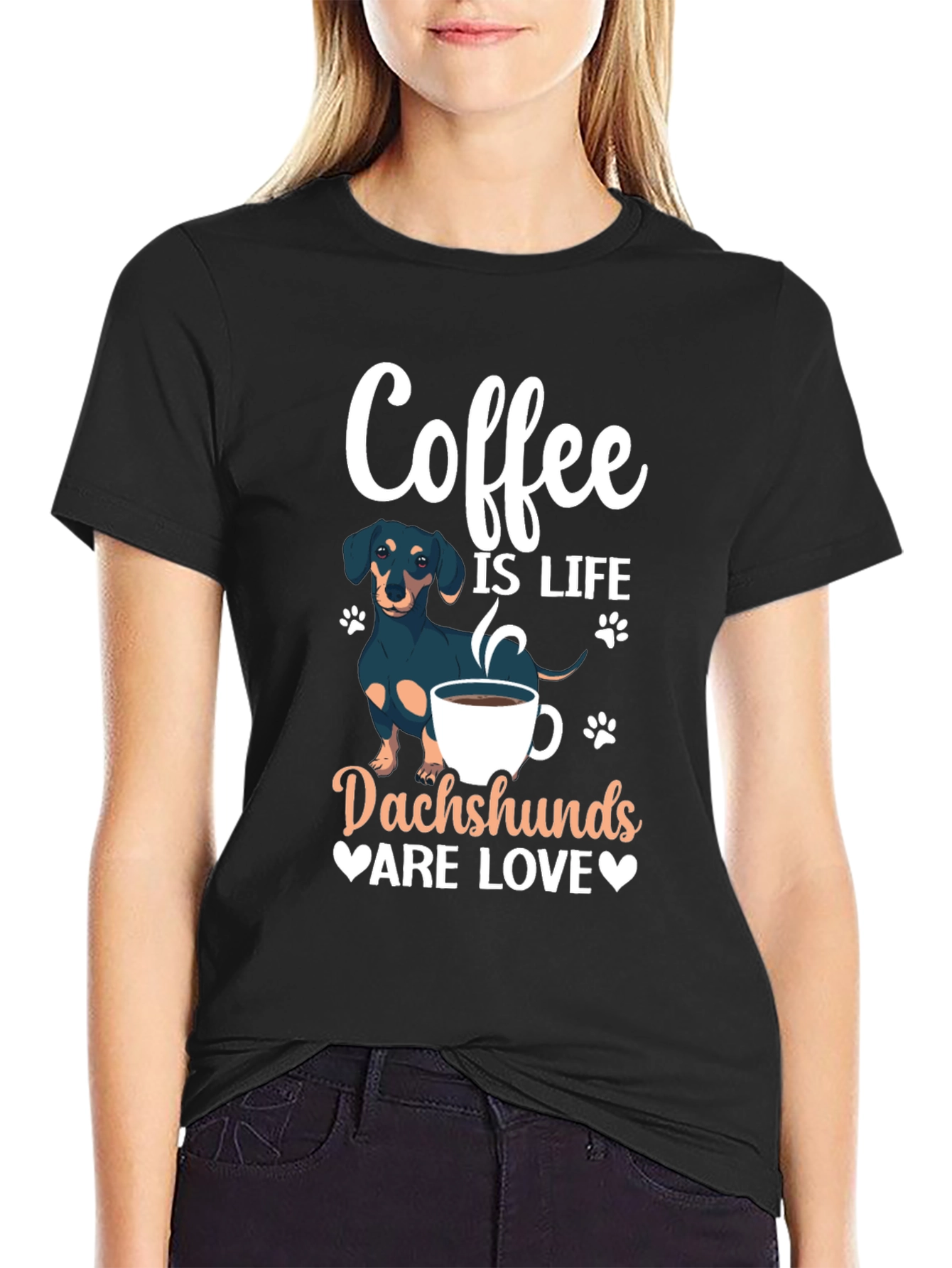 Coffee & Dachshunds T-Shirt - Perfect Gift!