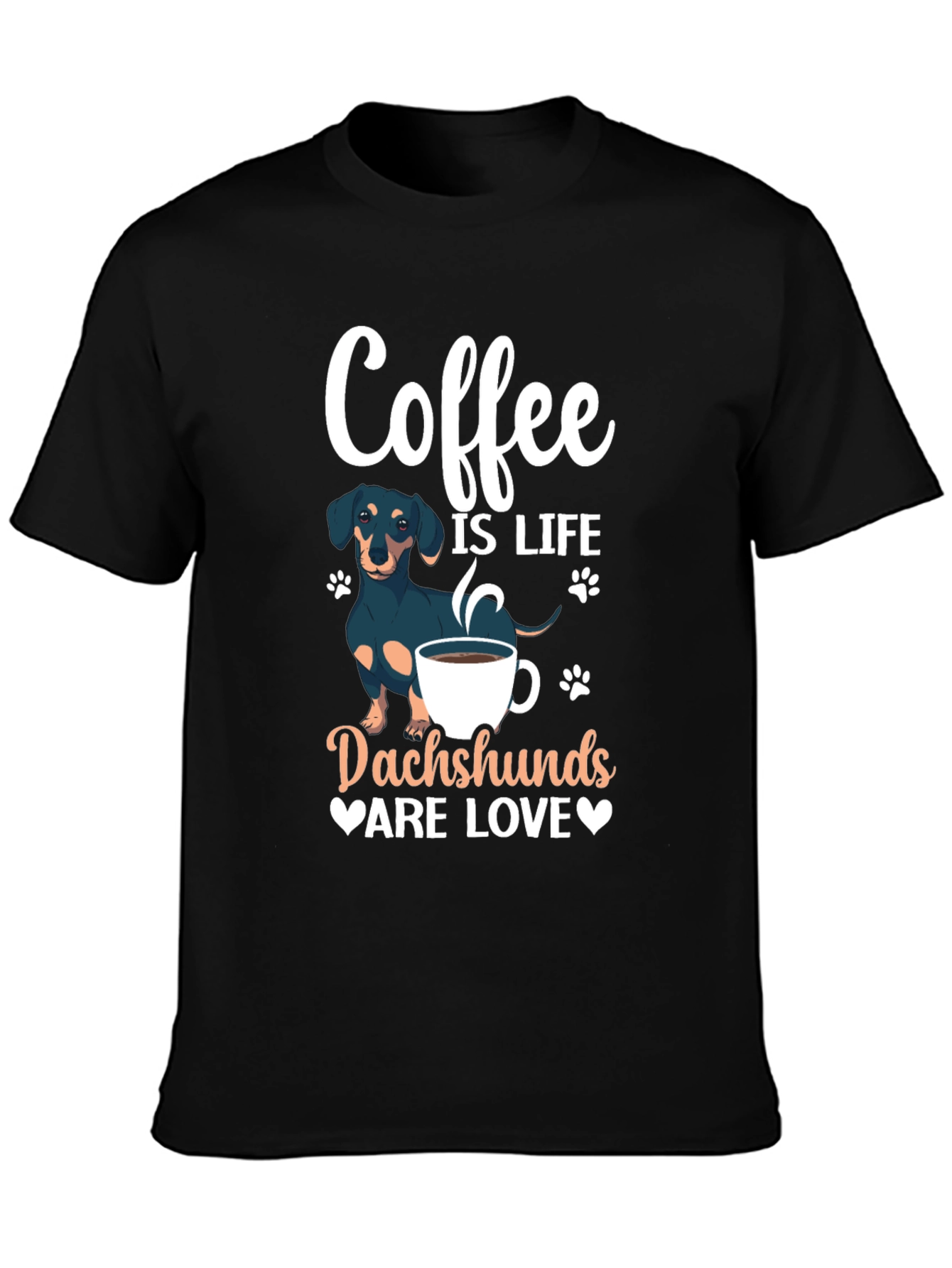 Coffee & Dachshunds T-Shirt - Perfect Gift!