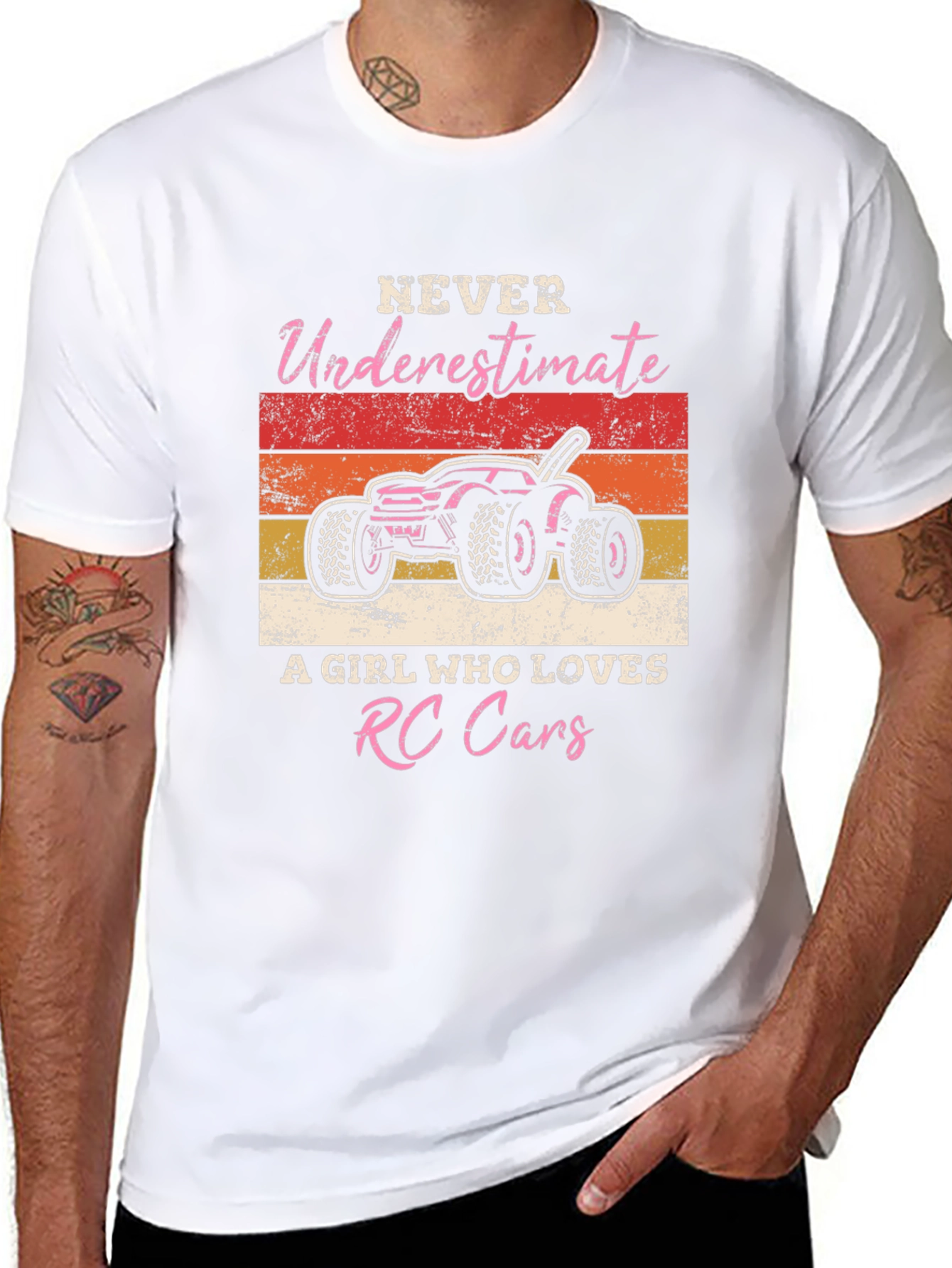 RC Cars Girl T-Shirt - Never Underestimate Her!
