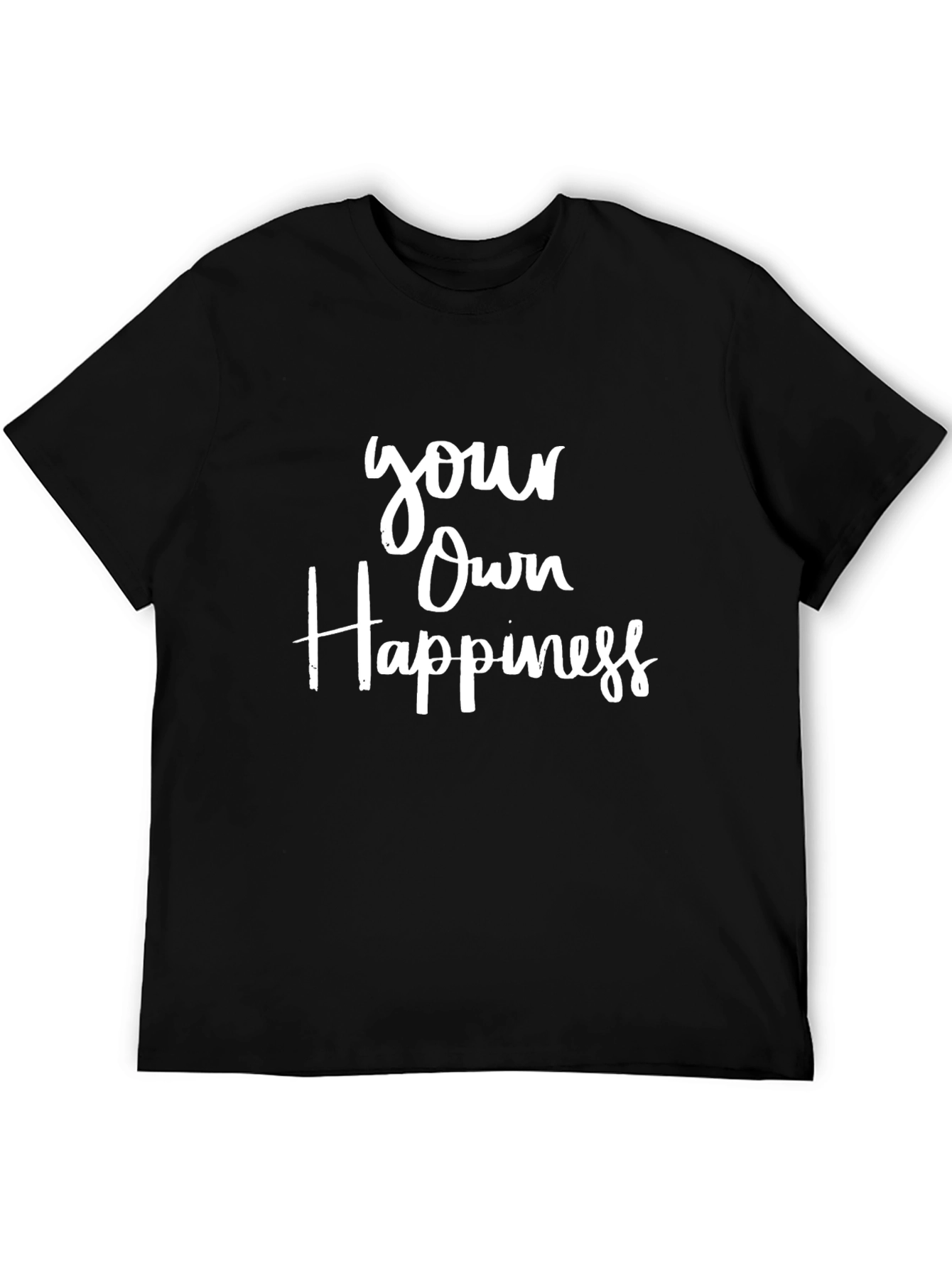 Your Own Happiness Graphic Tee - Black