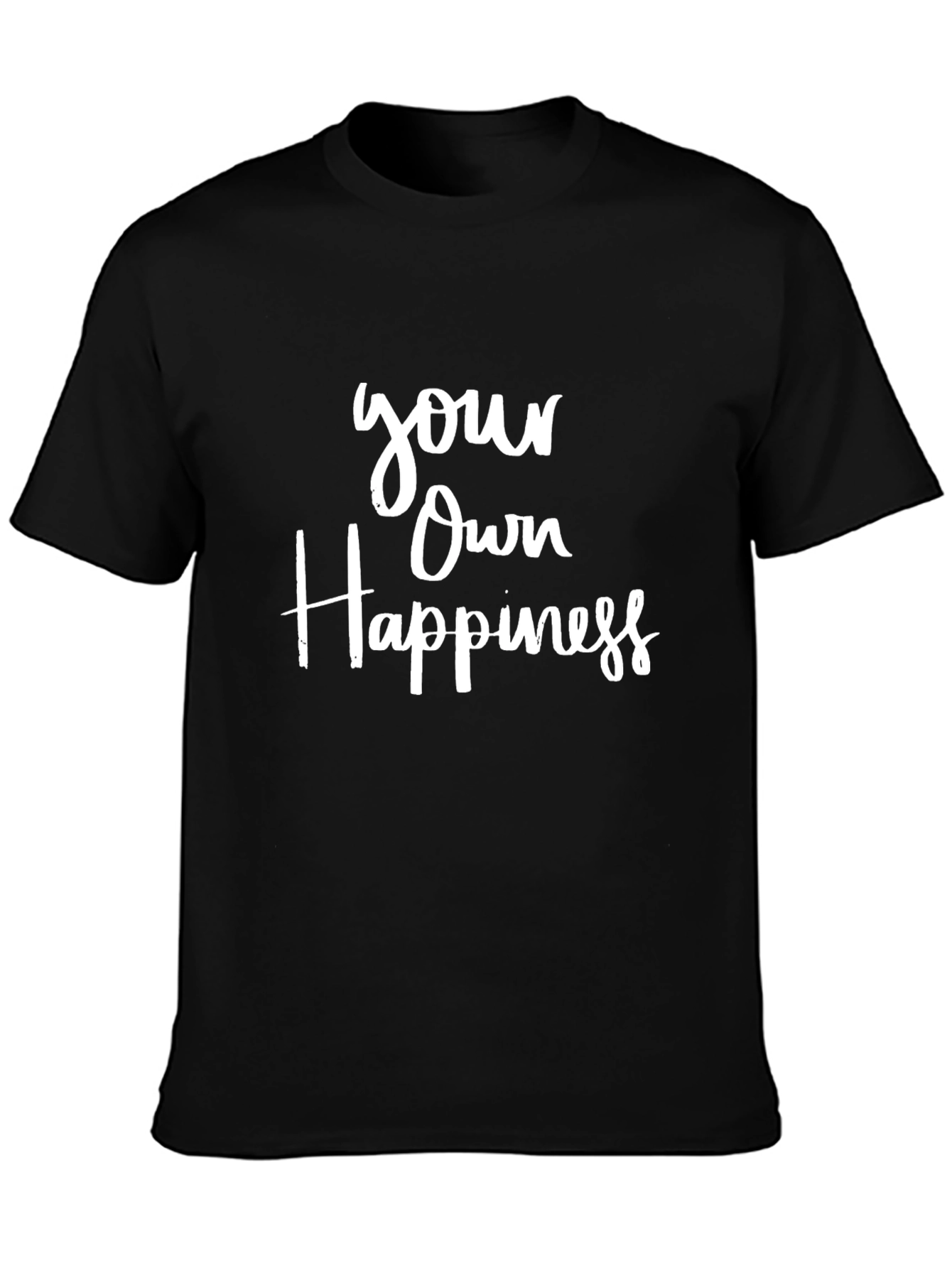 Your Own Happiness Graphic Tee - Black