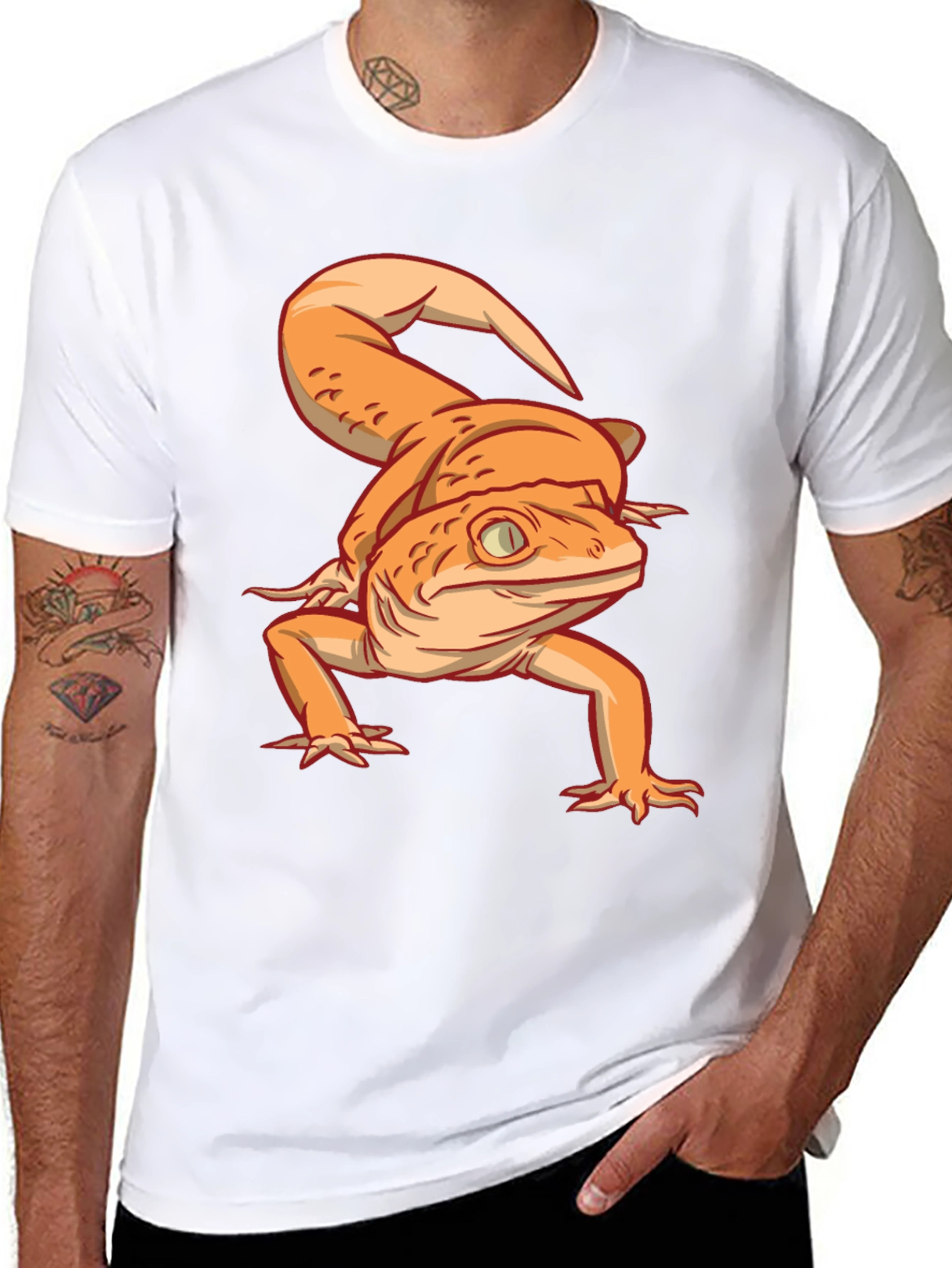 Gecko Graphic T-Shirt - Unique Reptile Design