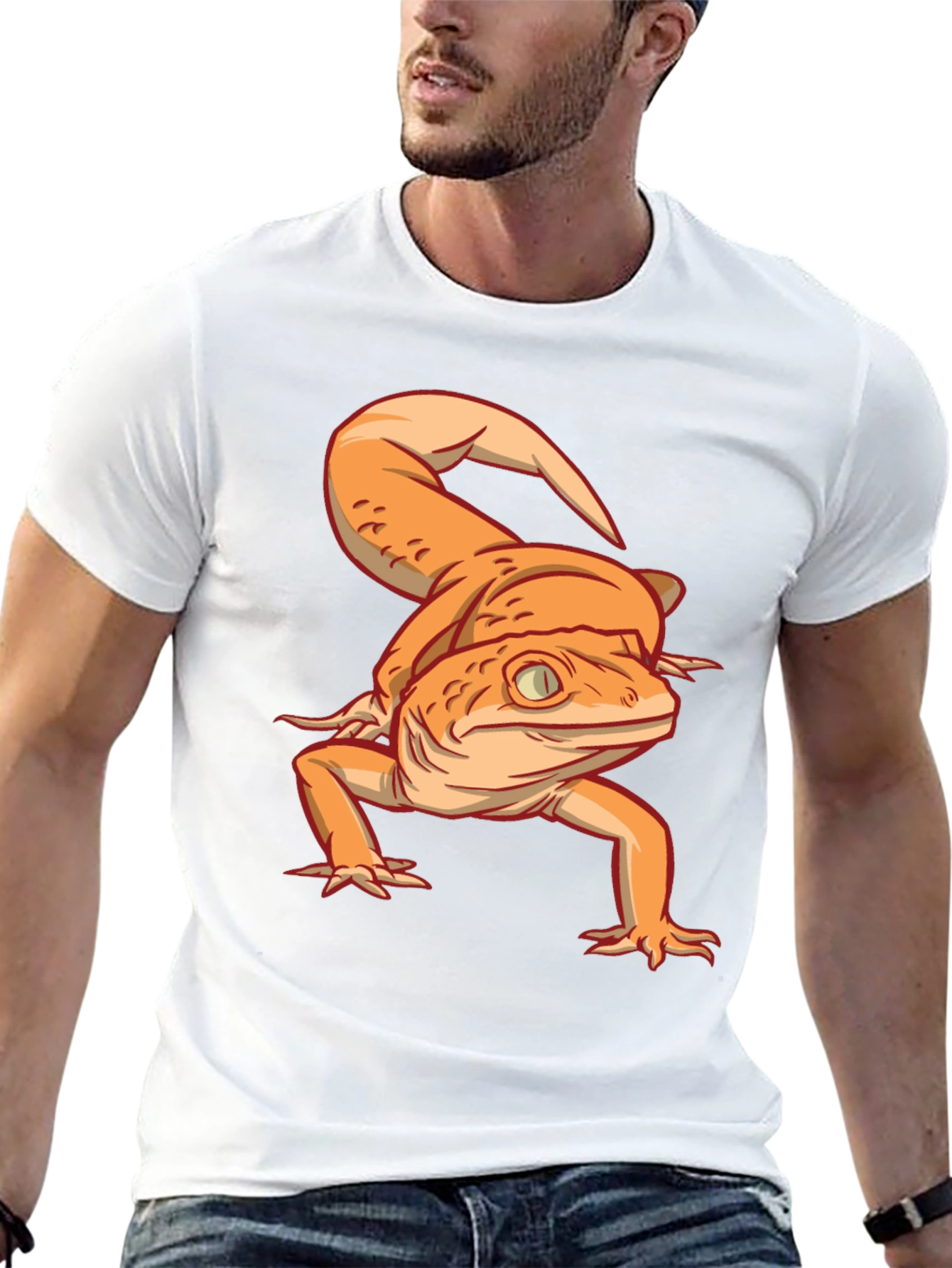 Gecko Graphic T-Shirt - Unique Reptile Design