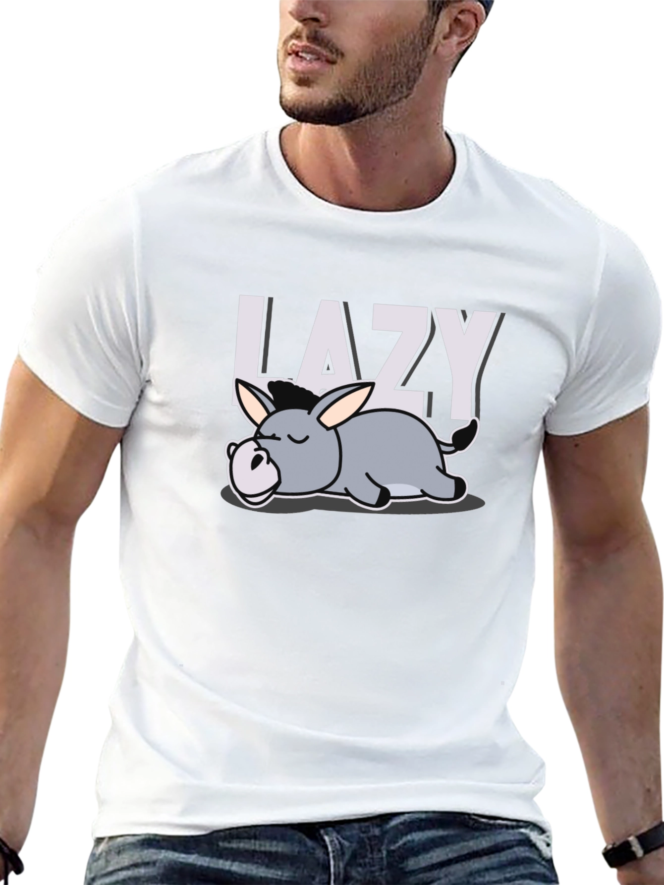 Lazy Donkey Graphic T-Shirt - Relaxed Fit
