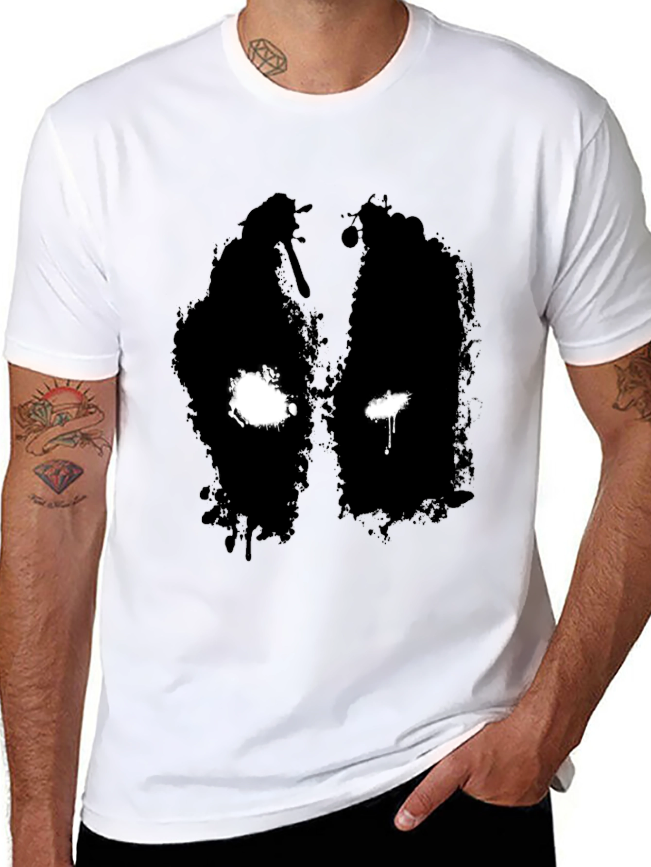 Deadpool Silhouette Black T-Shirt