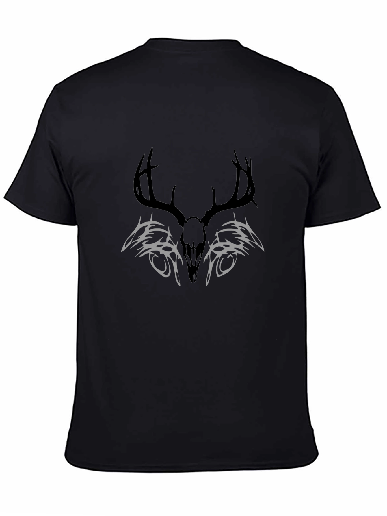 Deer Skull Tribal Graphic T-Shirt
