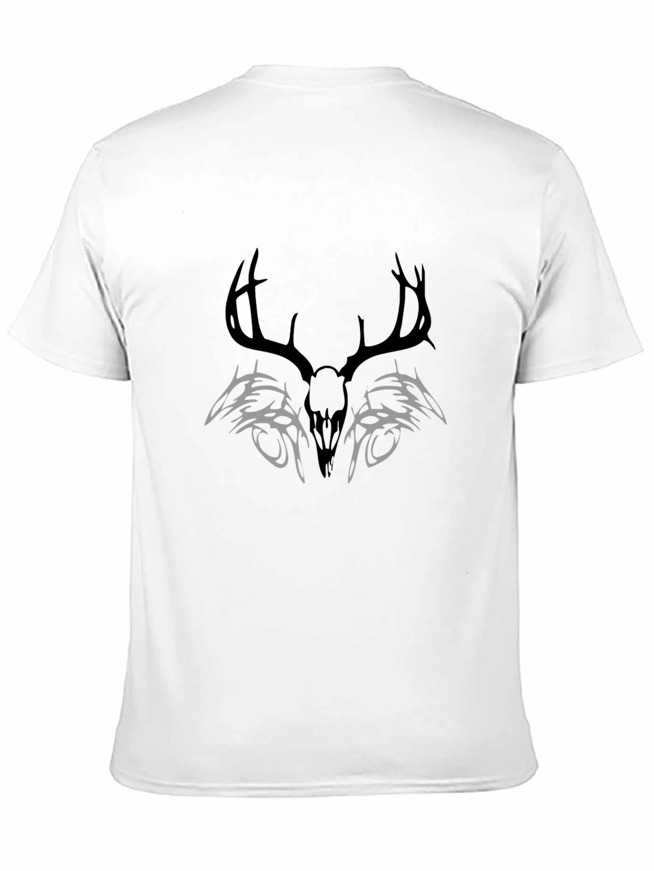 Deer Skull Tribal Graphic T-Shirt