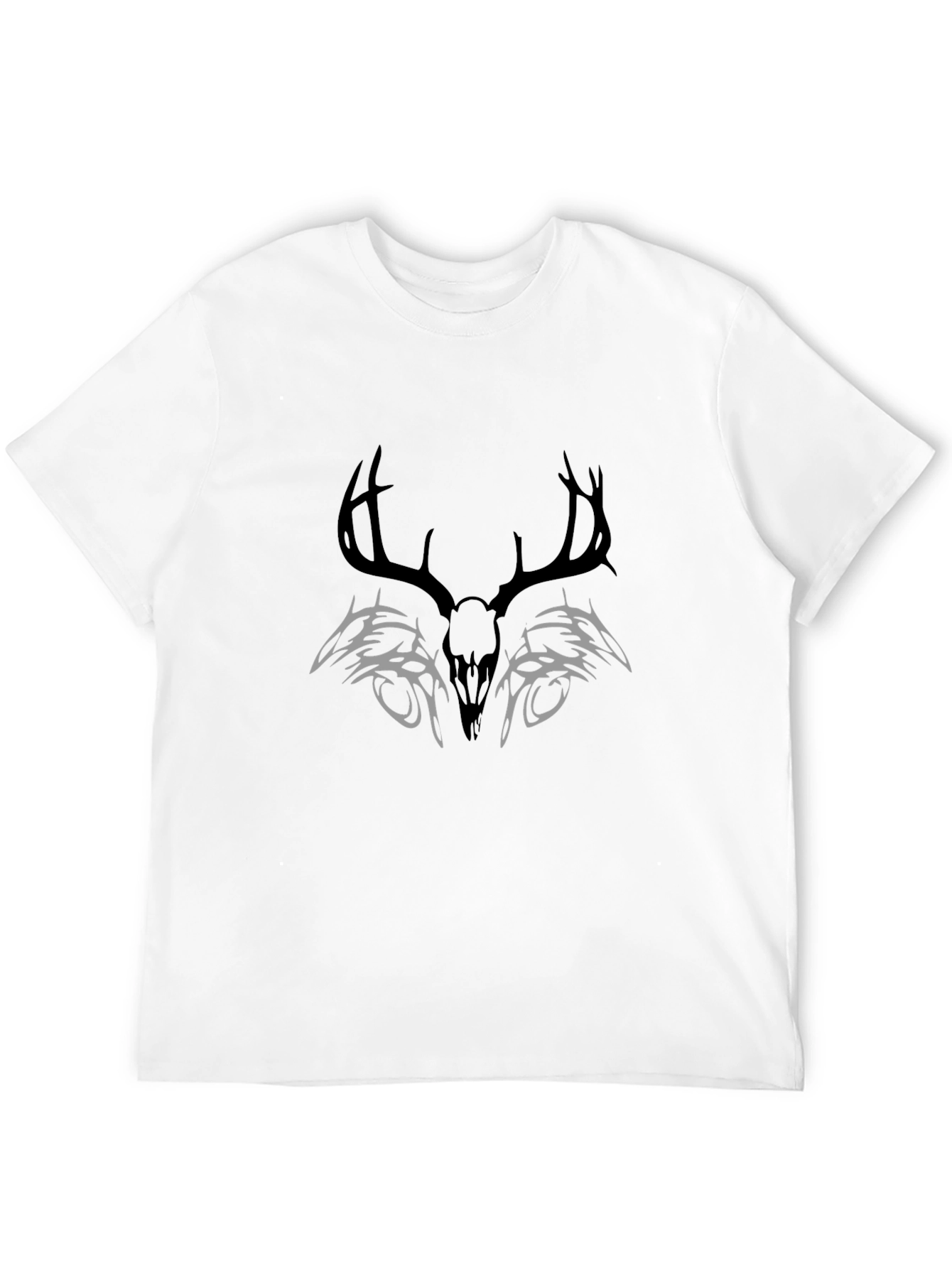Deer Skull Tribal Graphic T-Shirt