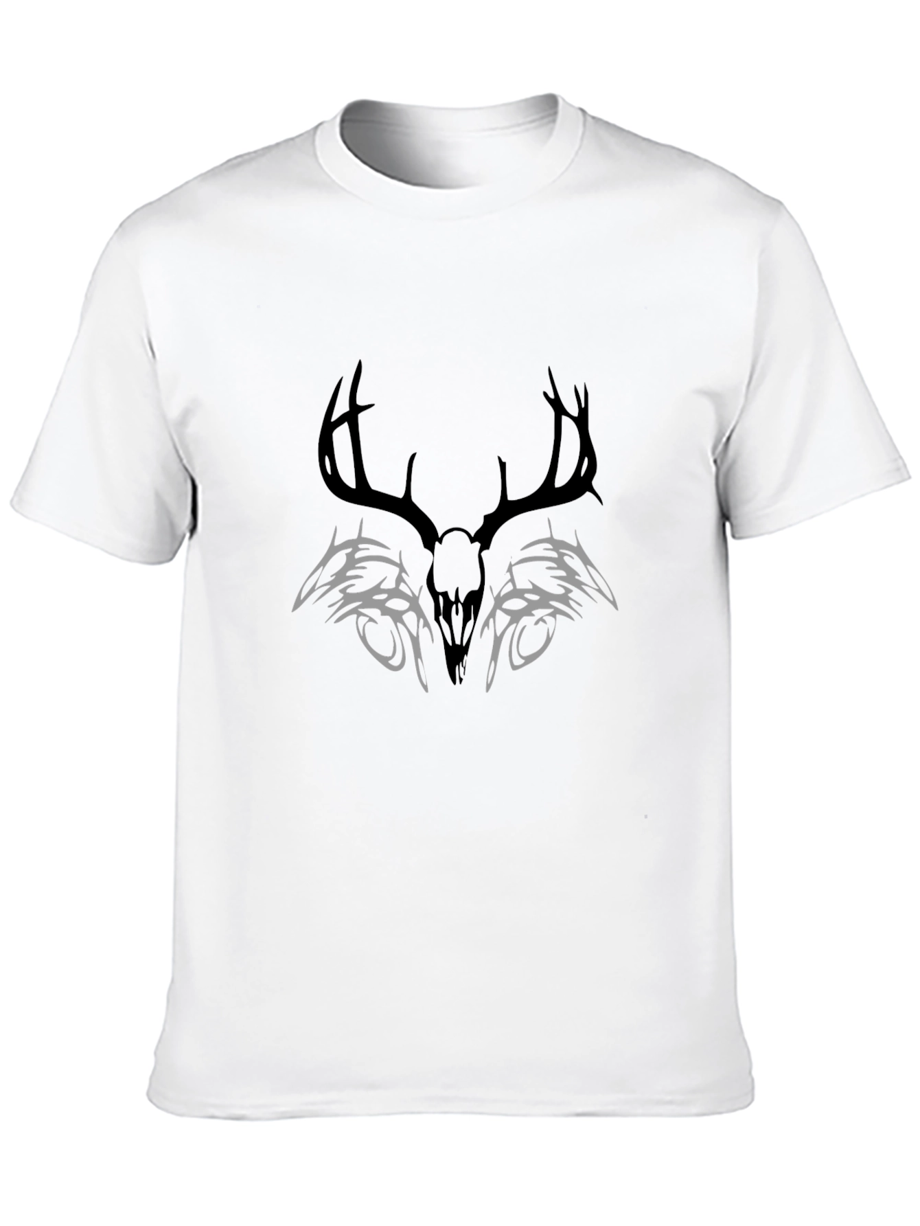 Deer Skull Tribal Graphic T-Shirt