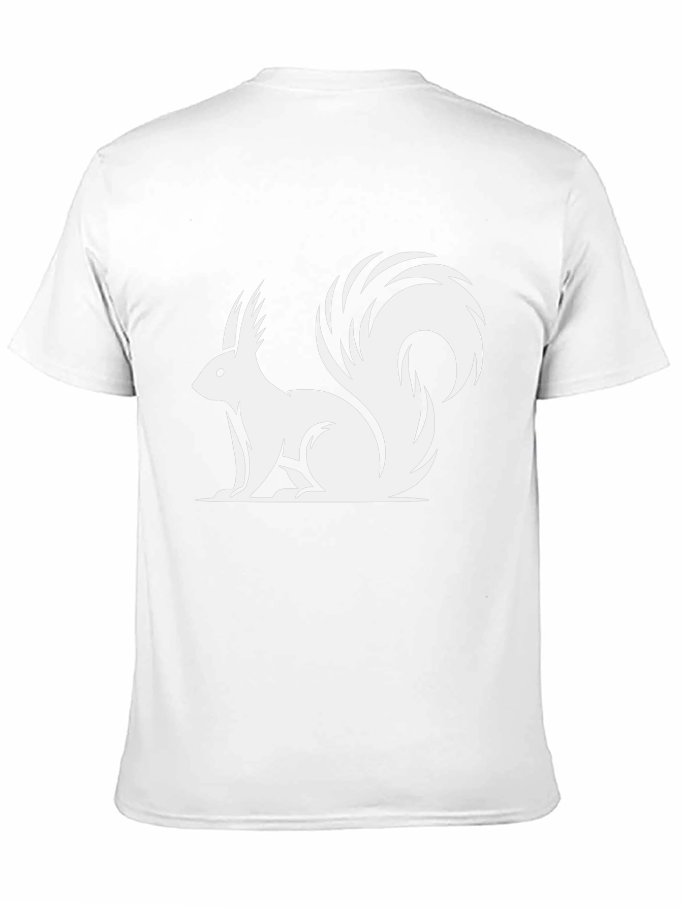 Squirrel Graphic Print Black T-Shirt