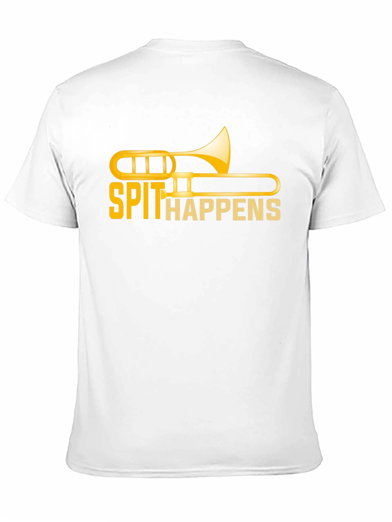 Spit Happens Trombone T-Shirt - Band Humor