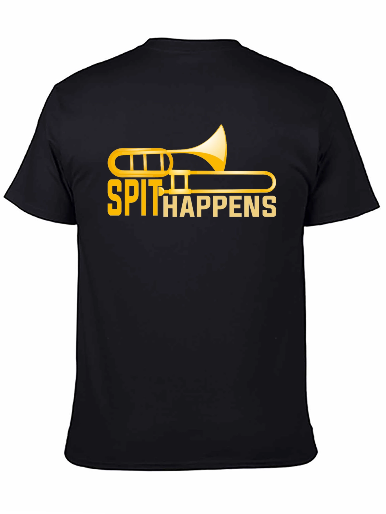 Spit Happens Trombone T-Shirt - Band Humor