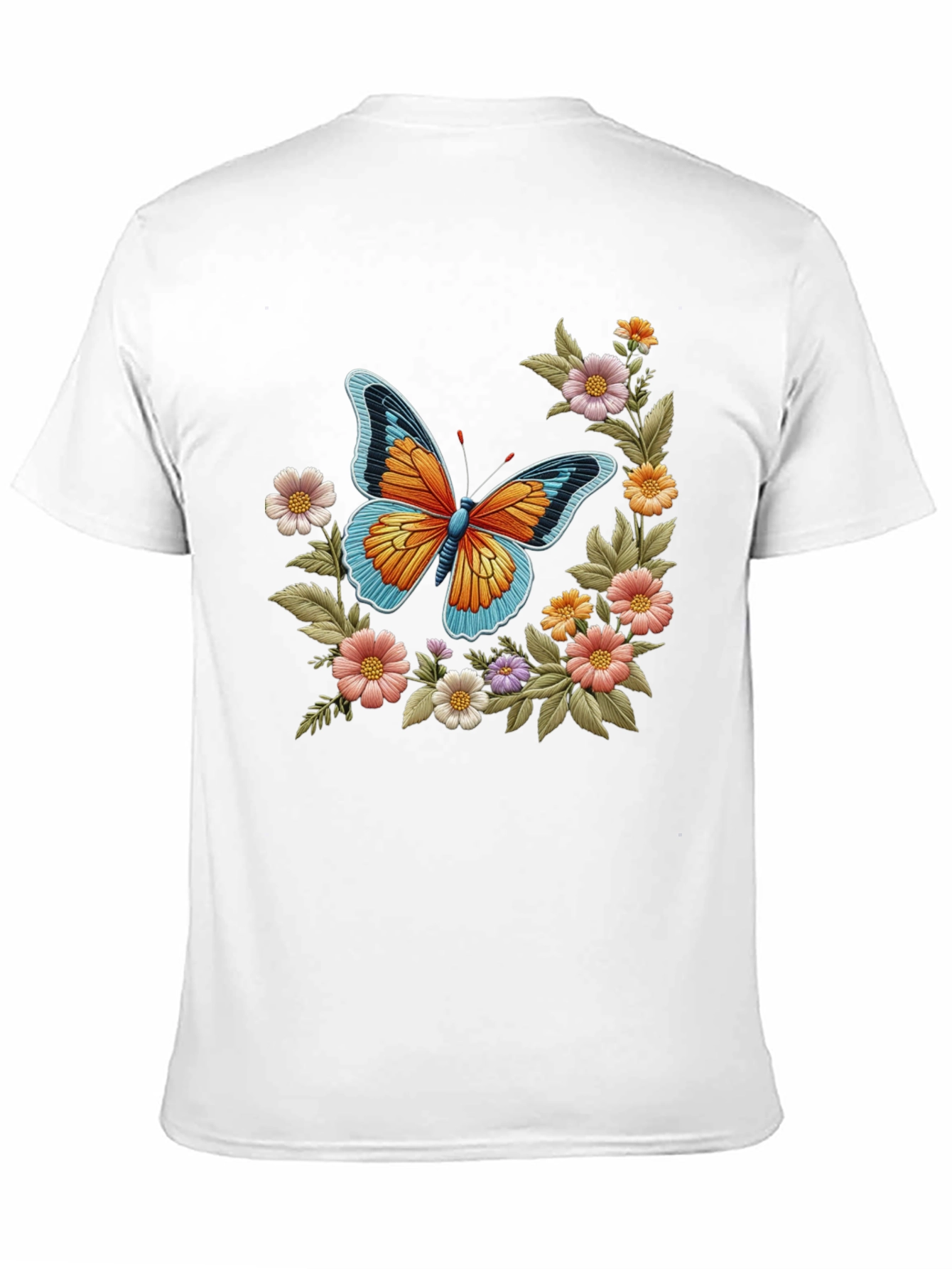 Butterfly Floral Print T-Shirt