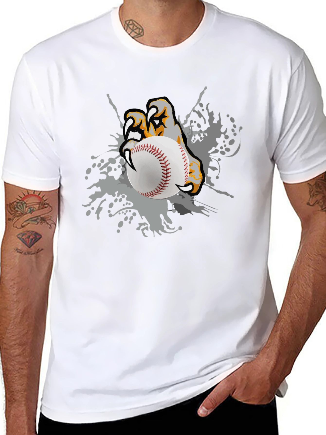 Baseball Claw Graphic T-Shirt