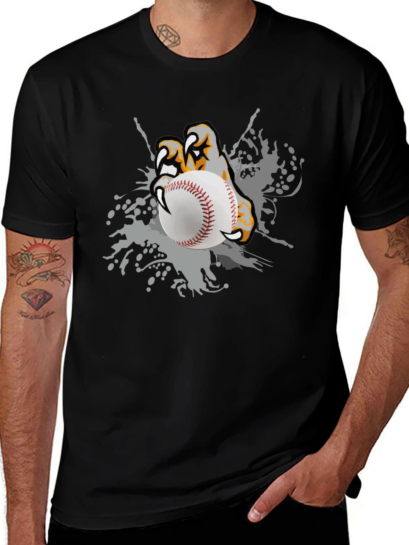 Baseball Claw Graphic T-Shirt