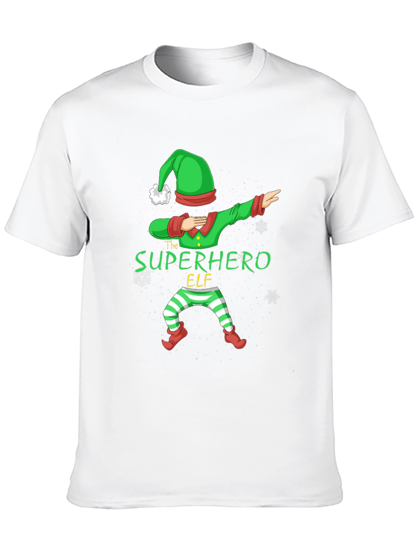 Superhero Elf Dabbing Christmas T-Shirt