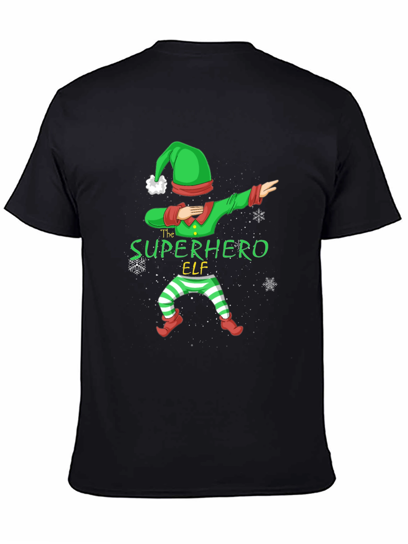 Superhero Elf Dabbing Christmas T-Shirt
