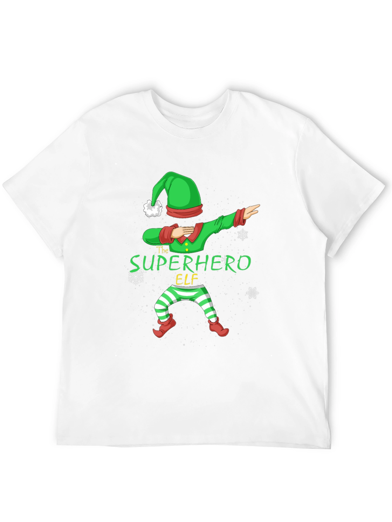 Superhero Elf Dabbing Christmas T-Shirt
