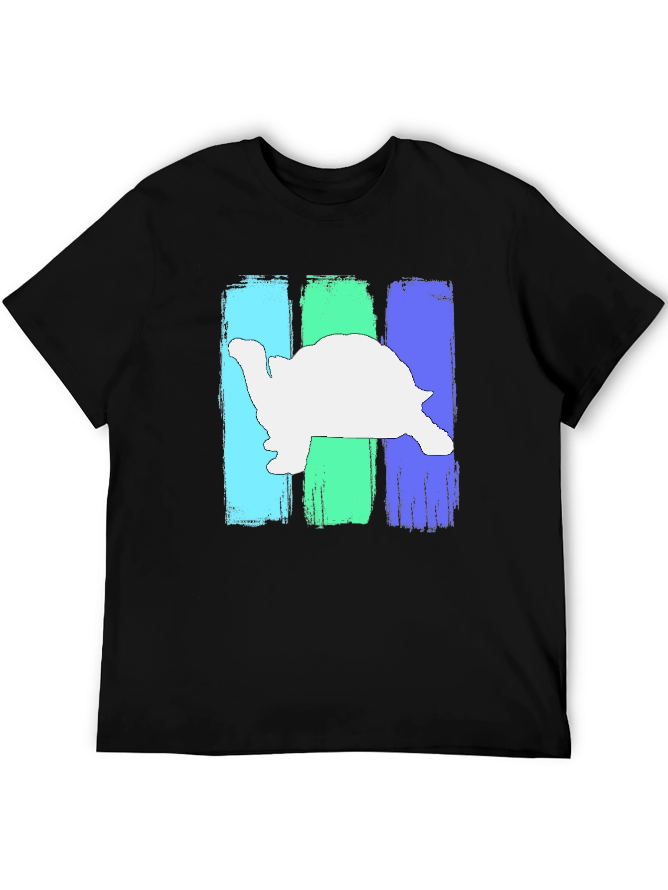 Retro Turtle Graphic T-Shirt - Black
