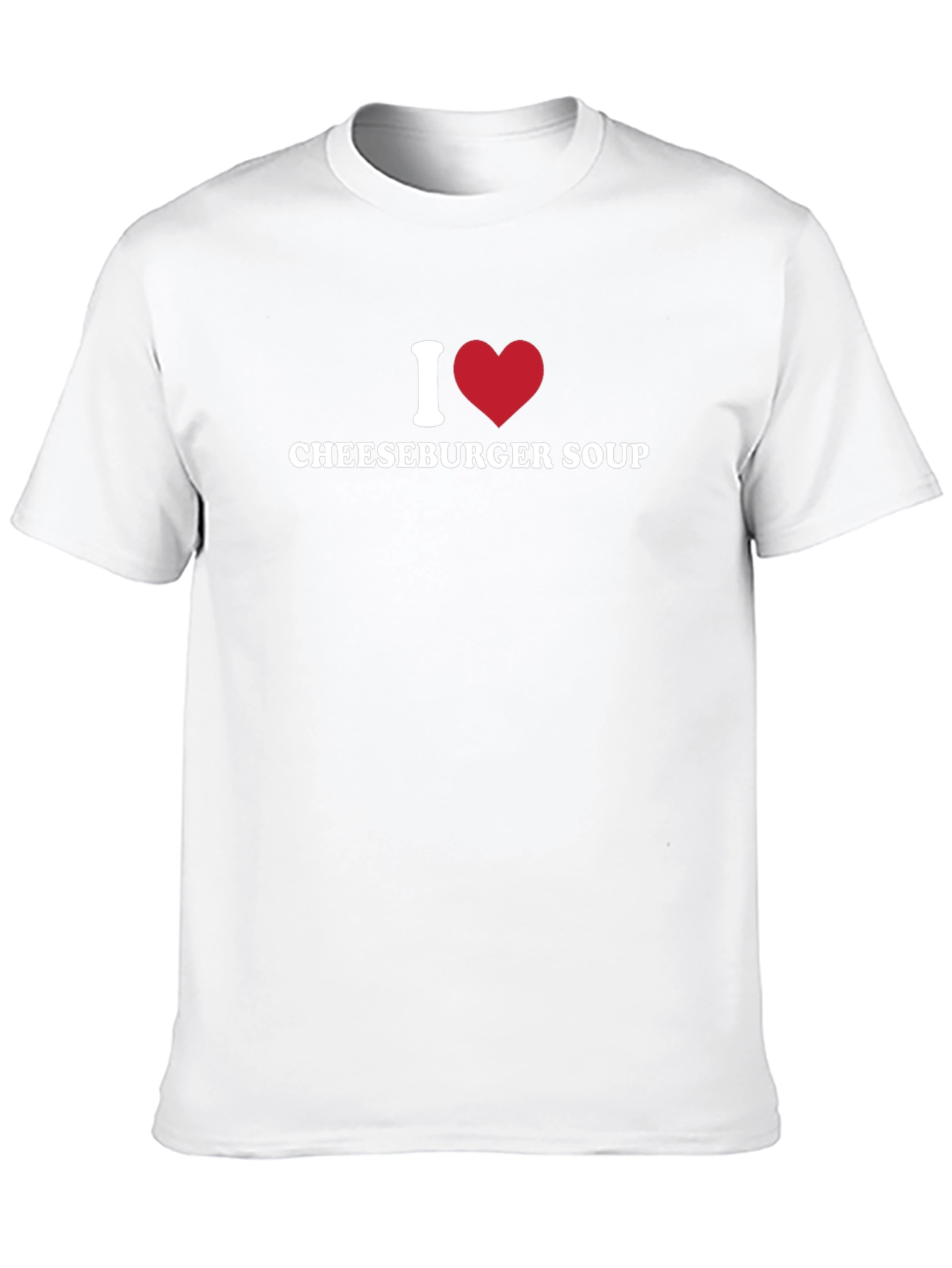I Heart Cheeseburger Soup Black T-Shirt