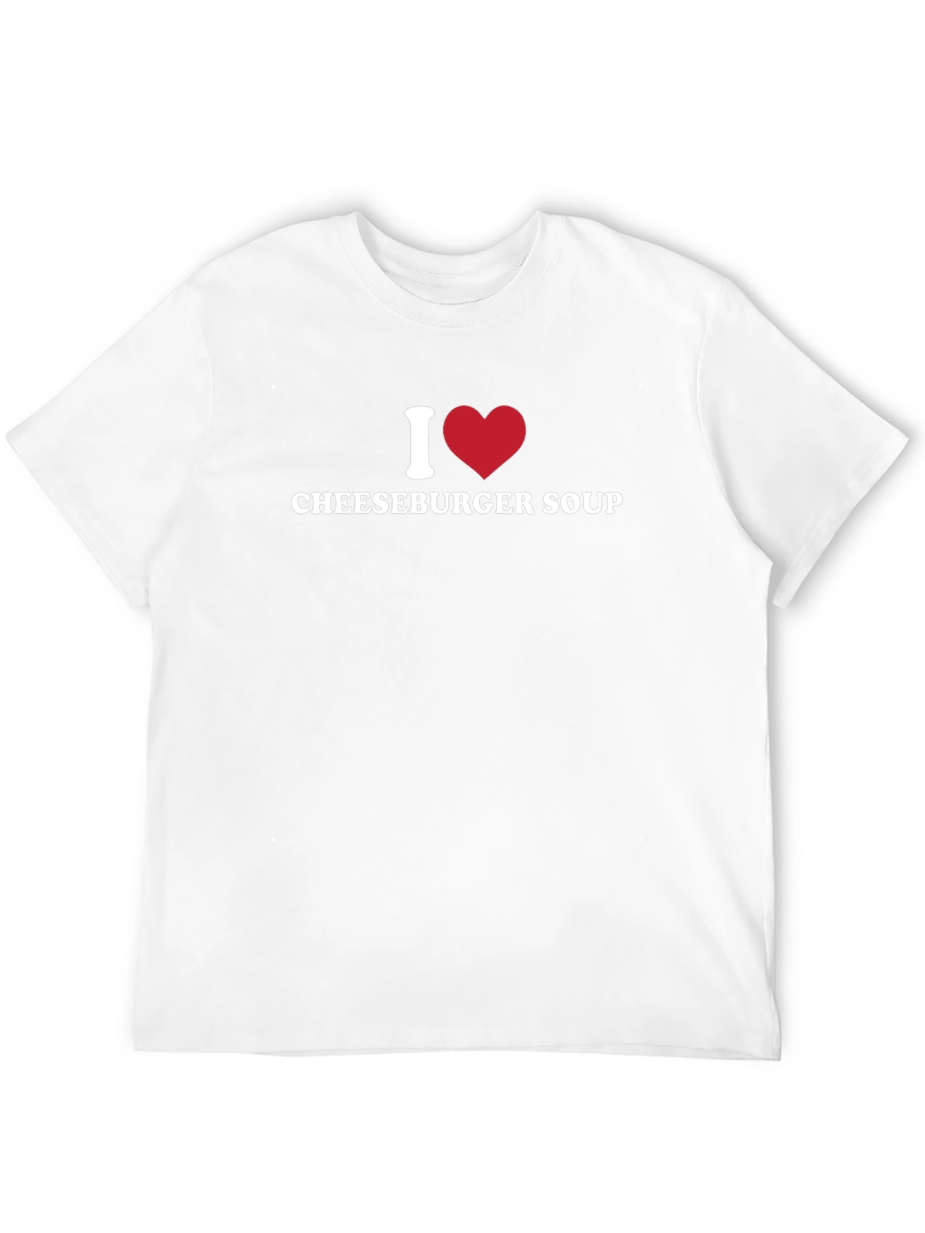 I Heart Cheeseburger Soup Black T-Shirt
