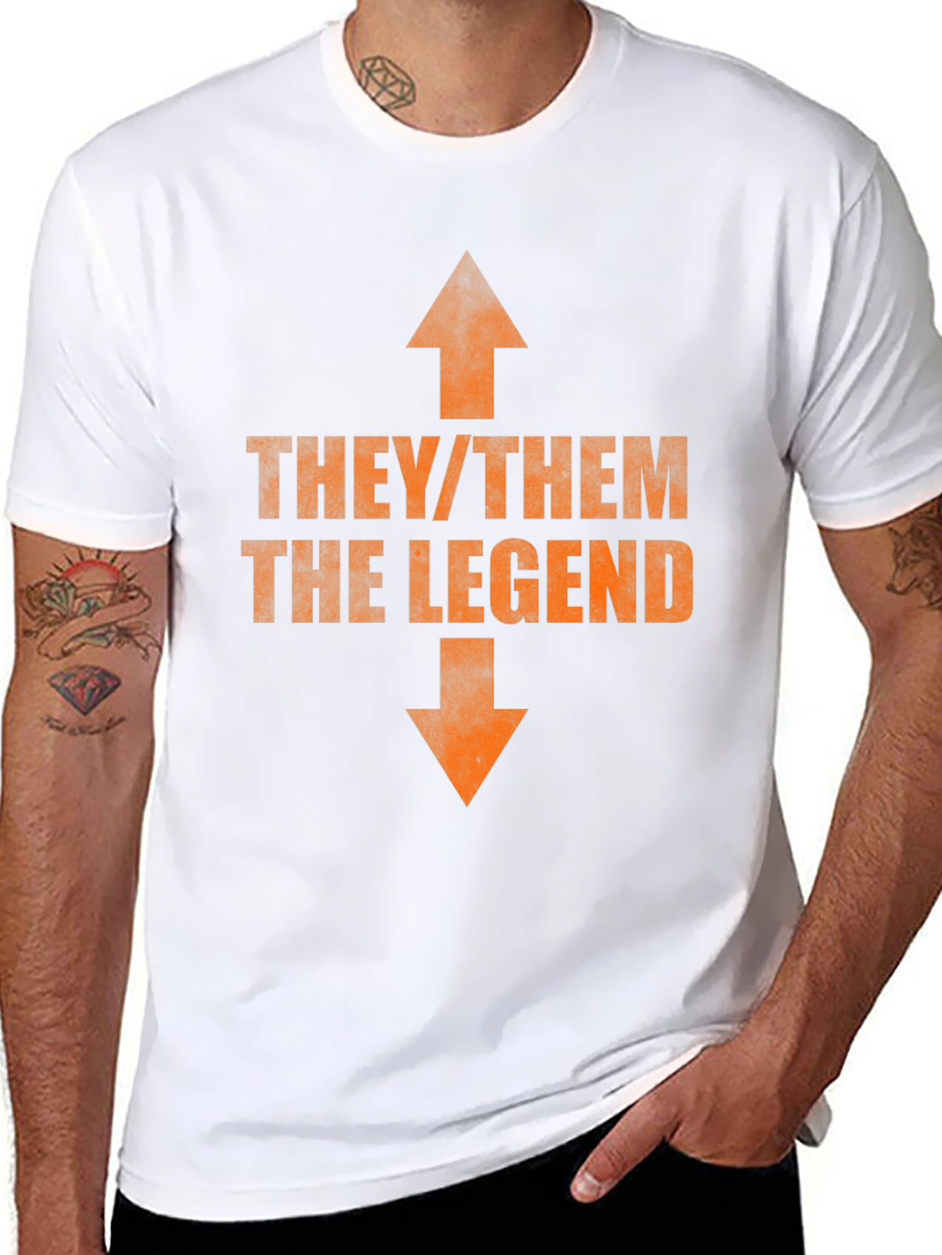 They/Them The Legend T-Shirt - Bold Pronoun Tee