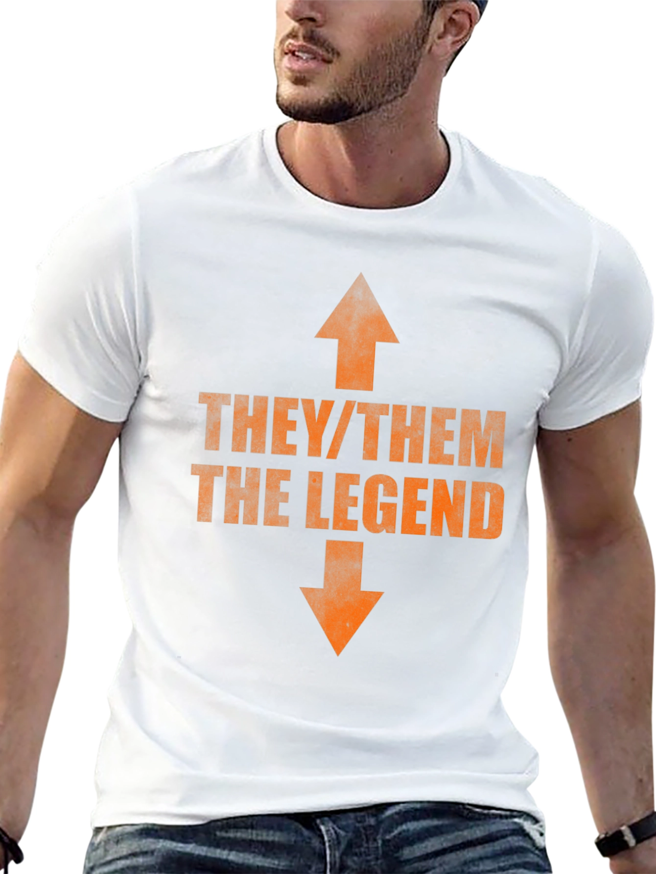 They/Them The Legend T-Shirt - Bold Pronoun Tee