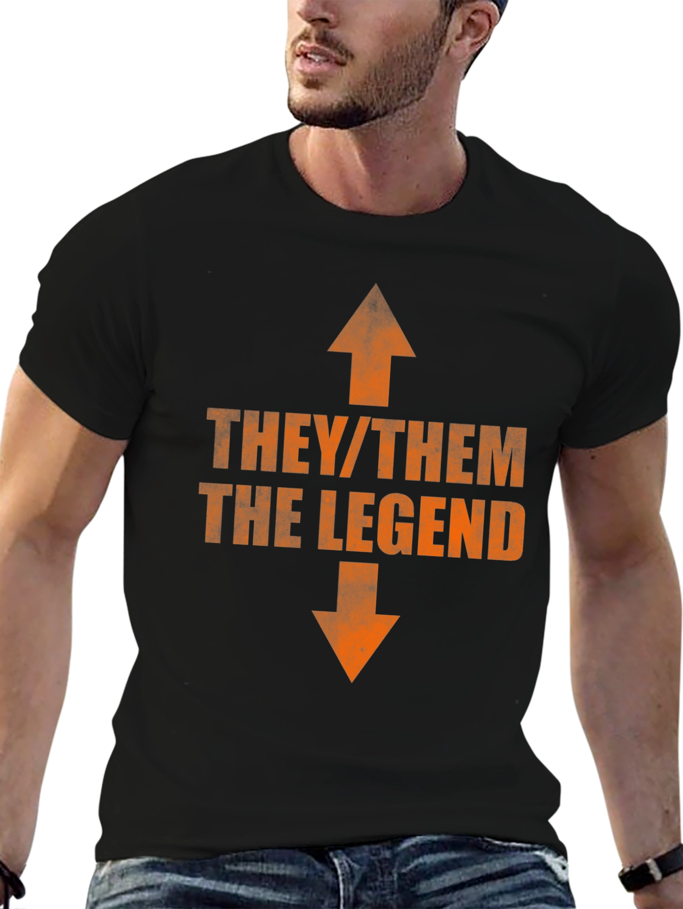They/Them The Legend T-Shirt - Bold Pronoun Tee