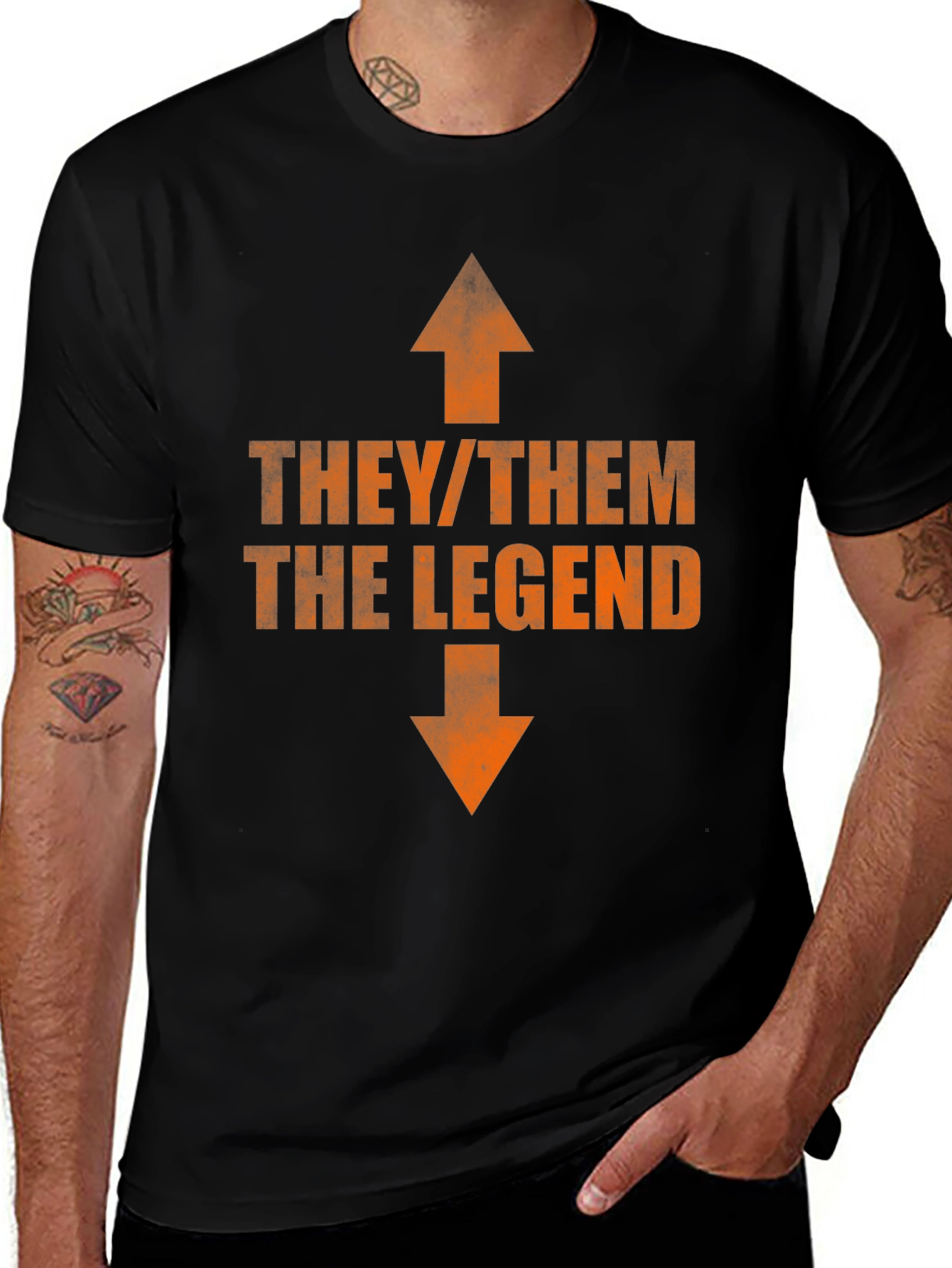 They/Them The Legend T-Shirt - Bold Pronoun Tee