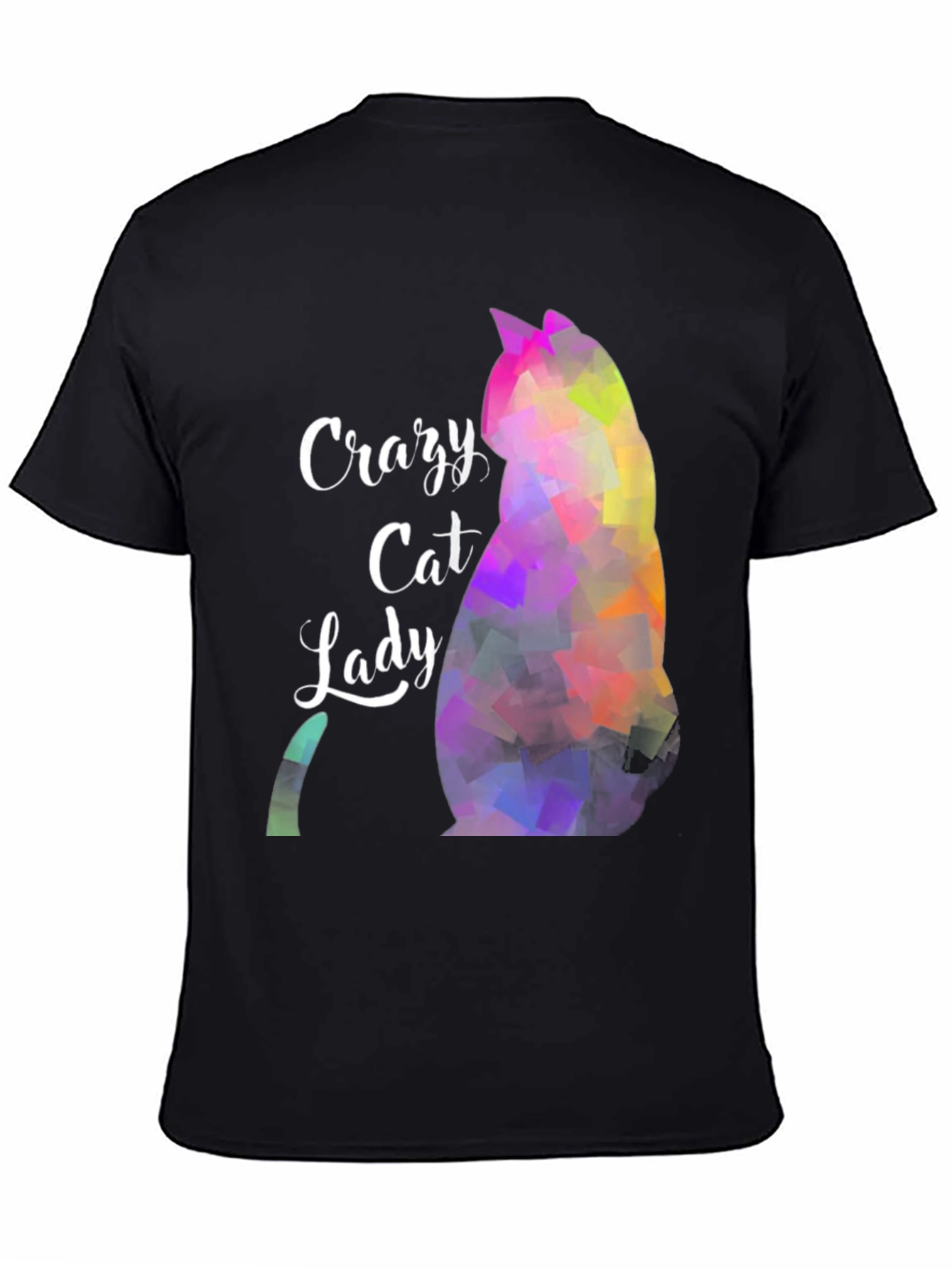 Crazy Cat Lady T-Shirt - Abstract Cat Design