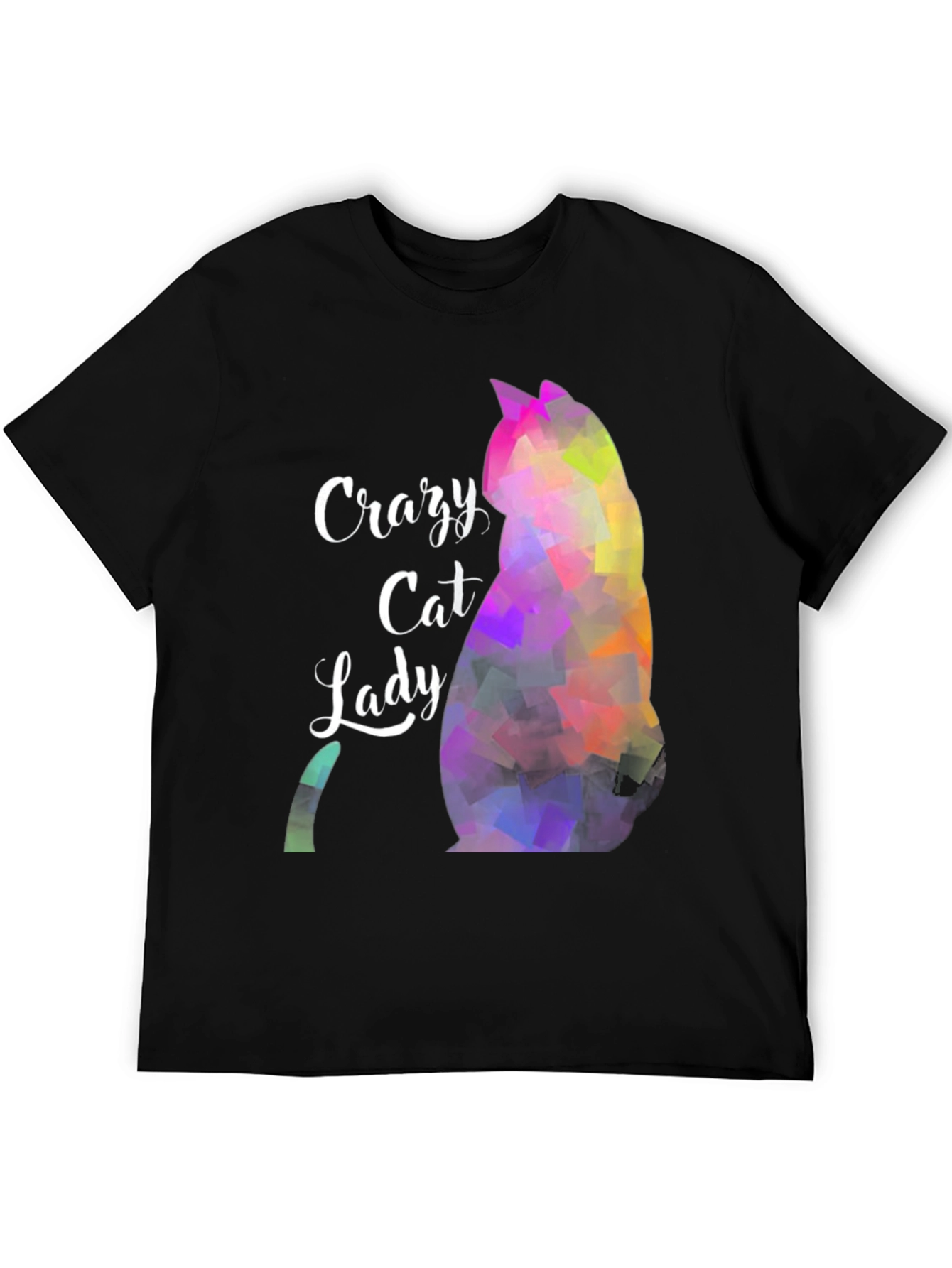 Crazy Cat Lady T-Shirt - Abstract Cat Design