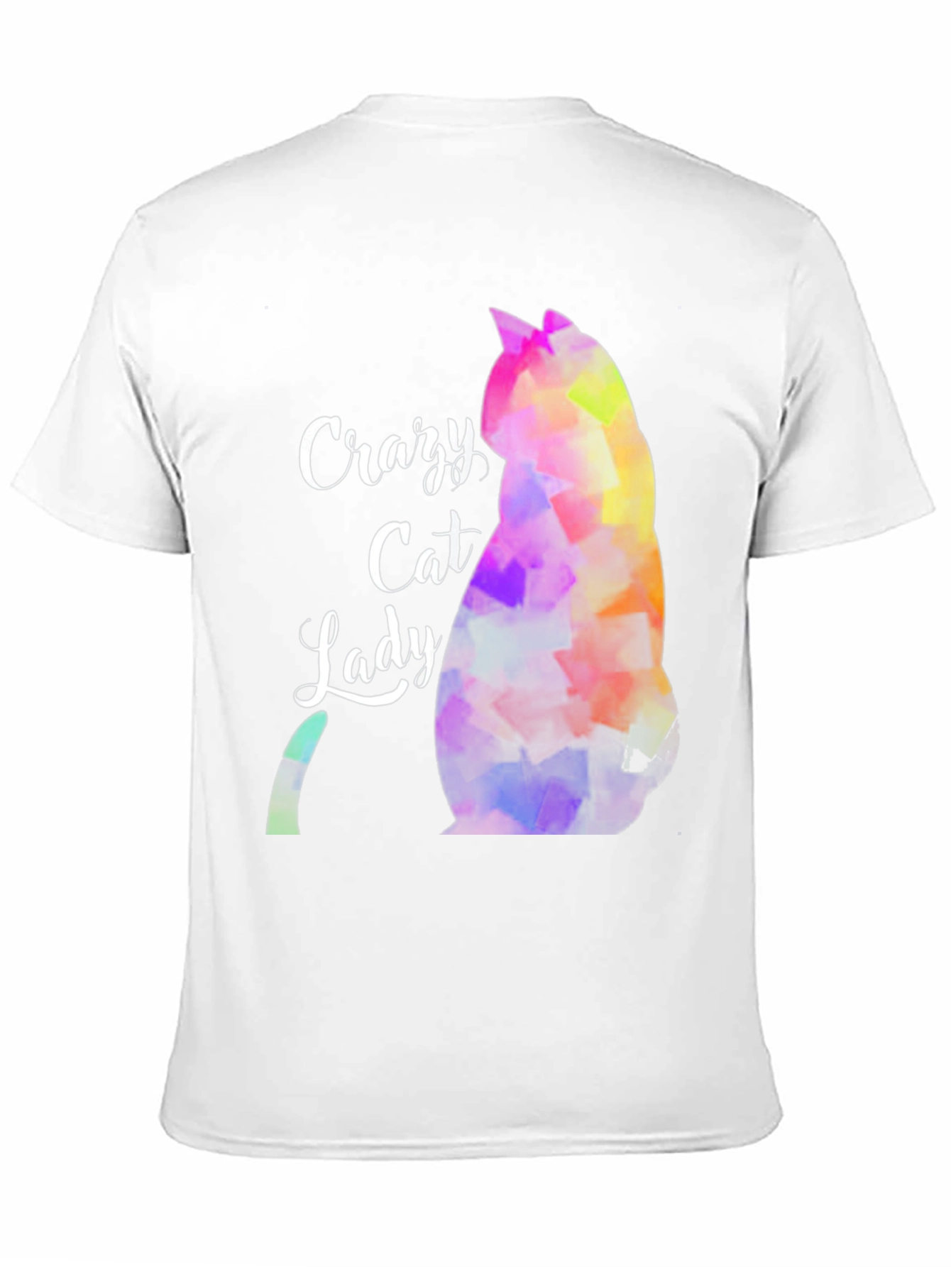 Crazy Cat Lady T-Shirt - Abstract Cat Design