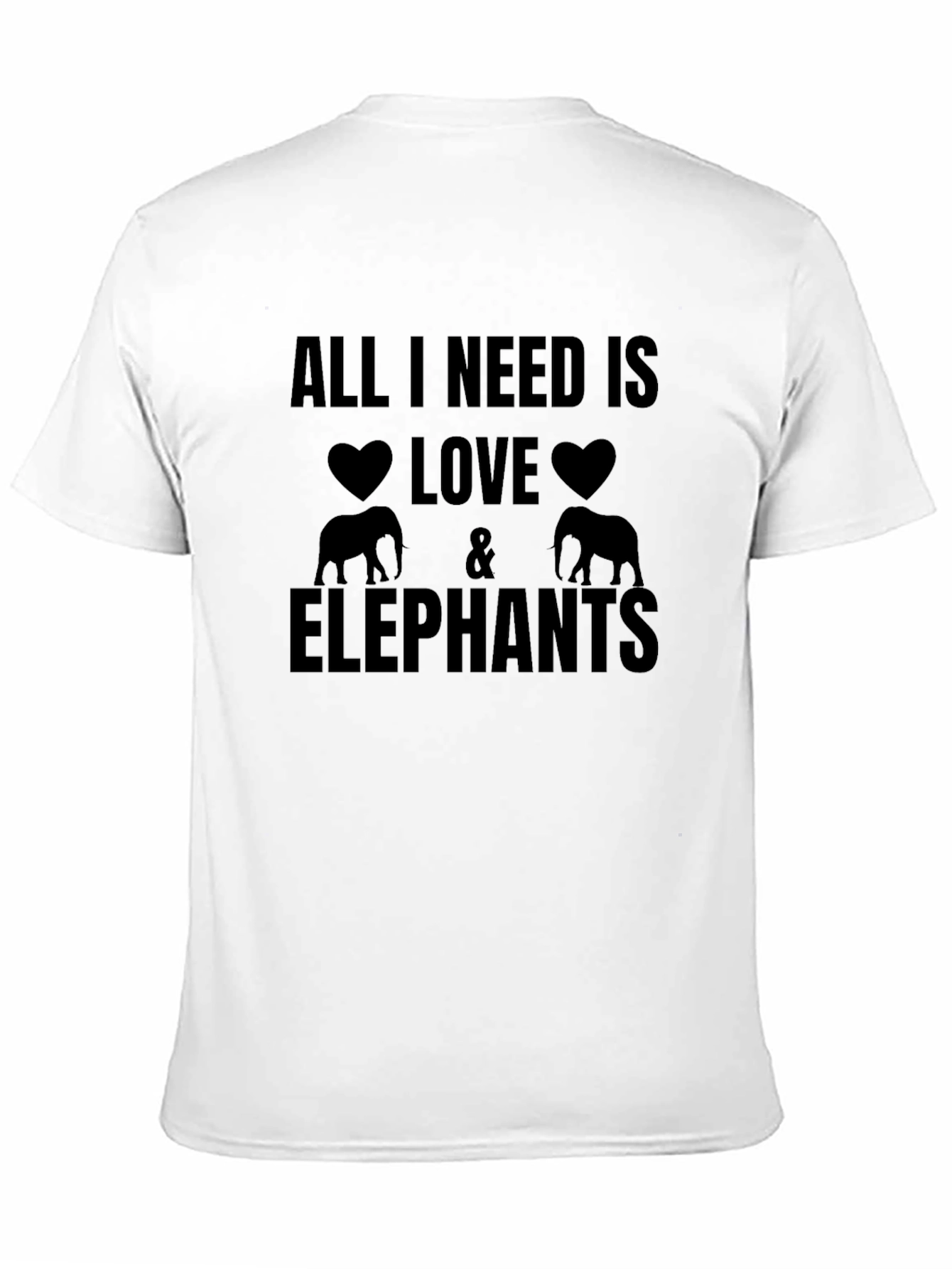 All I Need Is Love & Elephants Graphic Tee