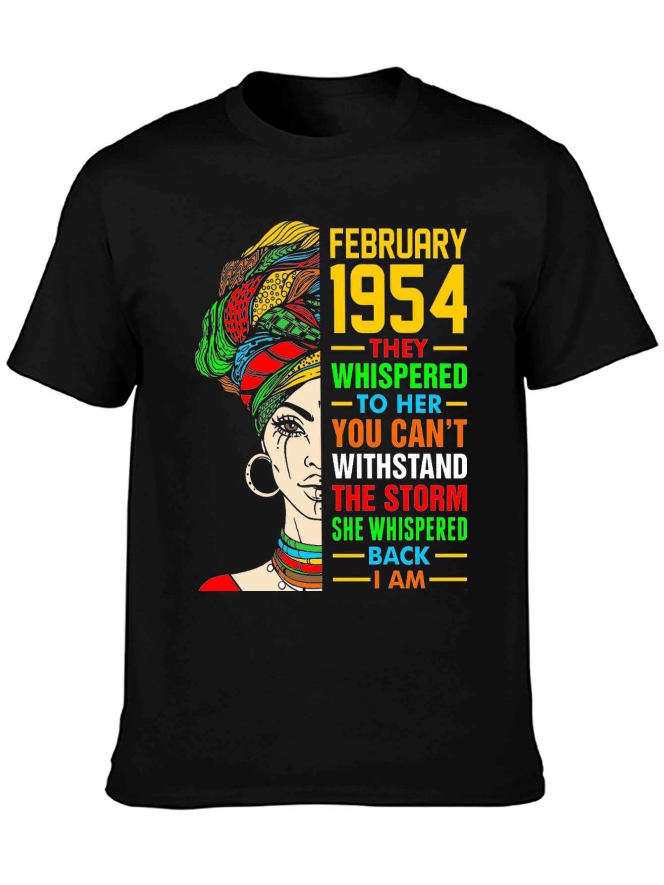 February 1954 Black Woman T-Shirt
