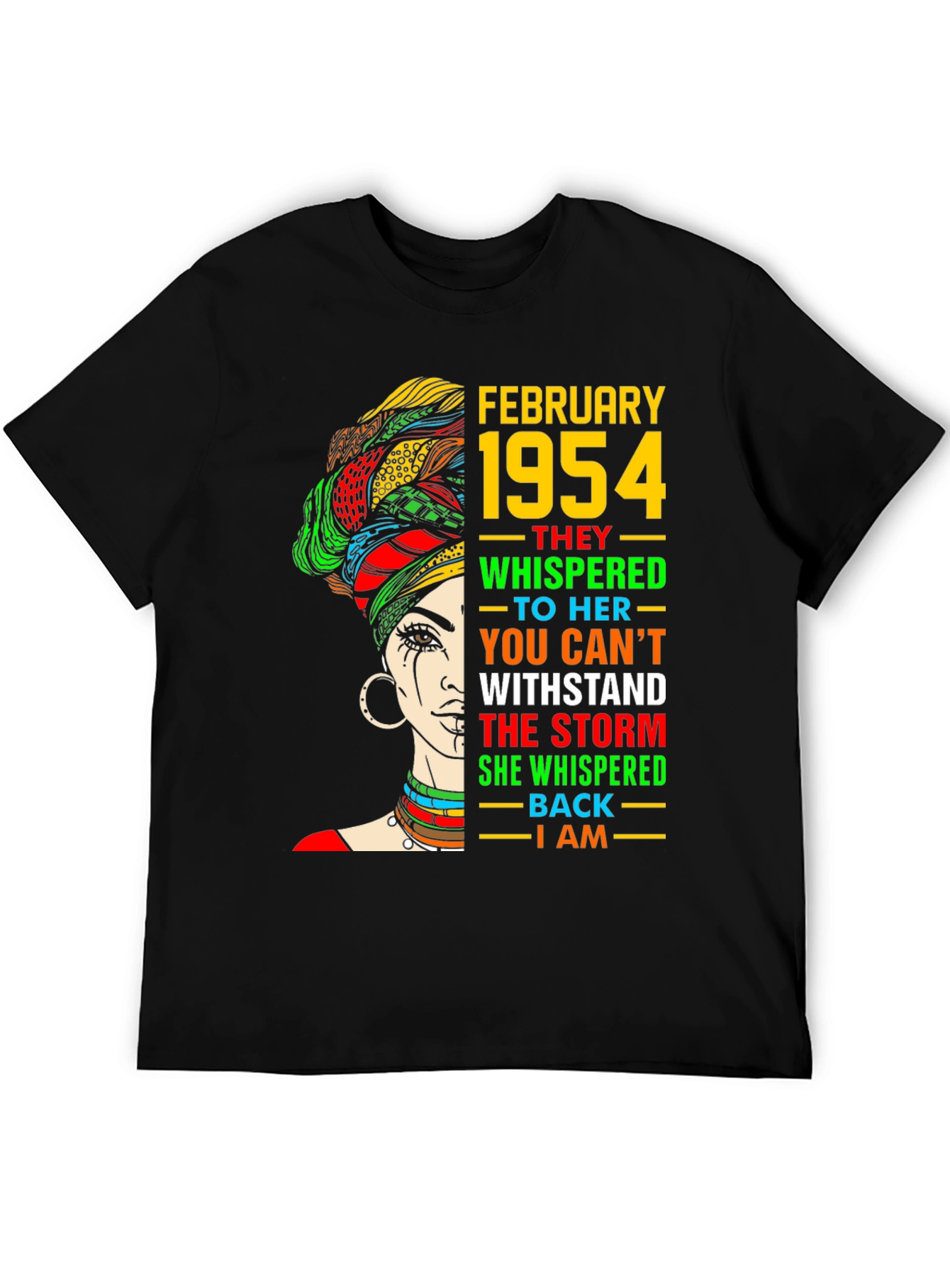 February 1954 Black Woman T-Shirt