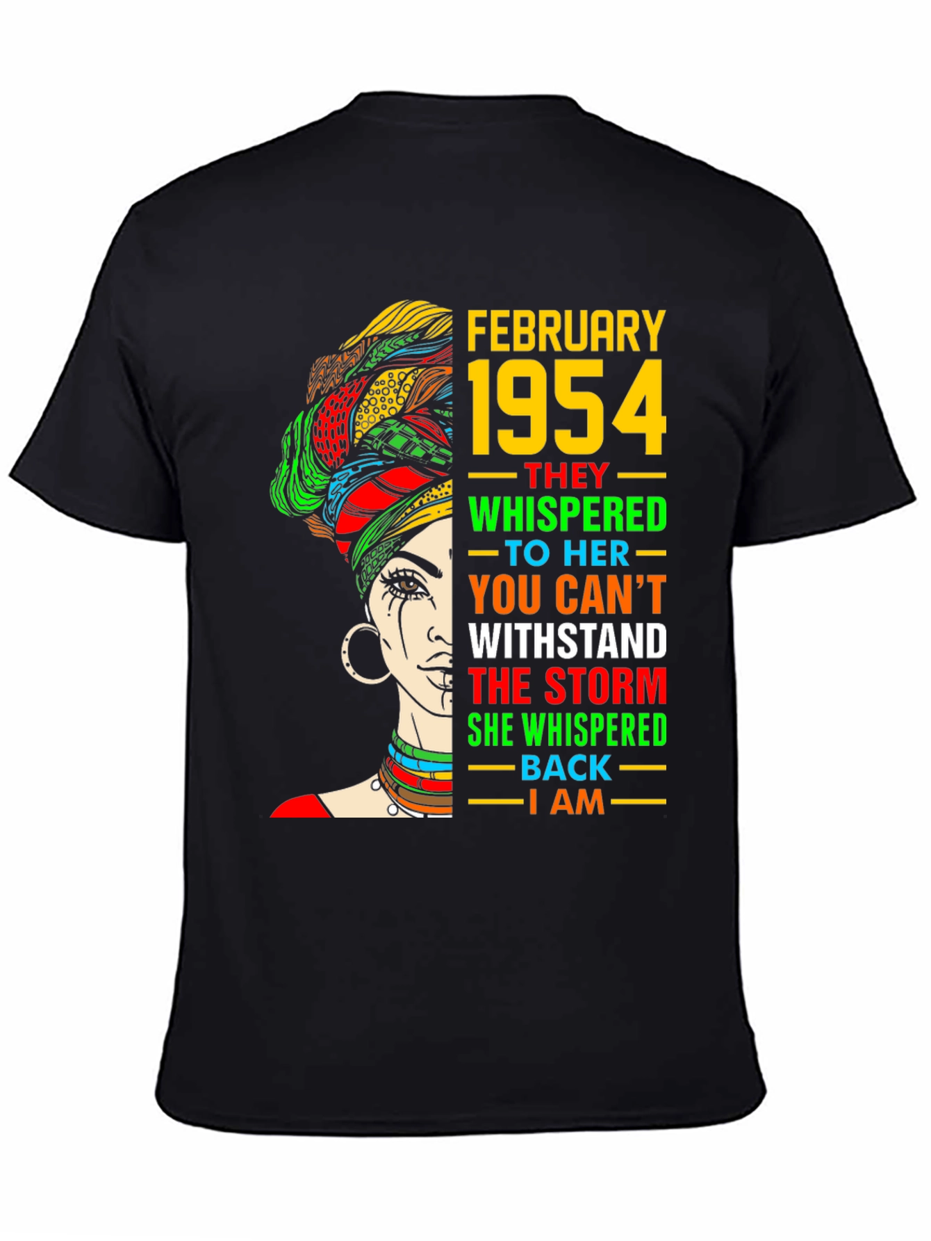 February 1954 Black Woman T-Shirt