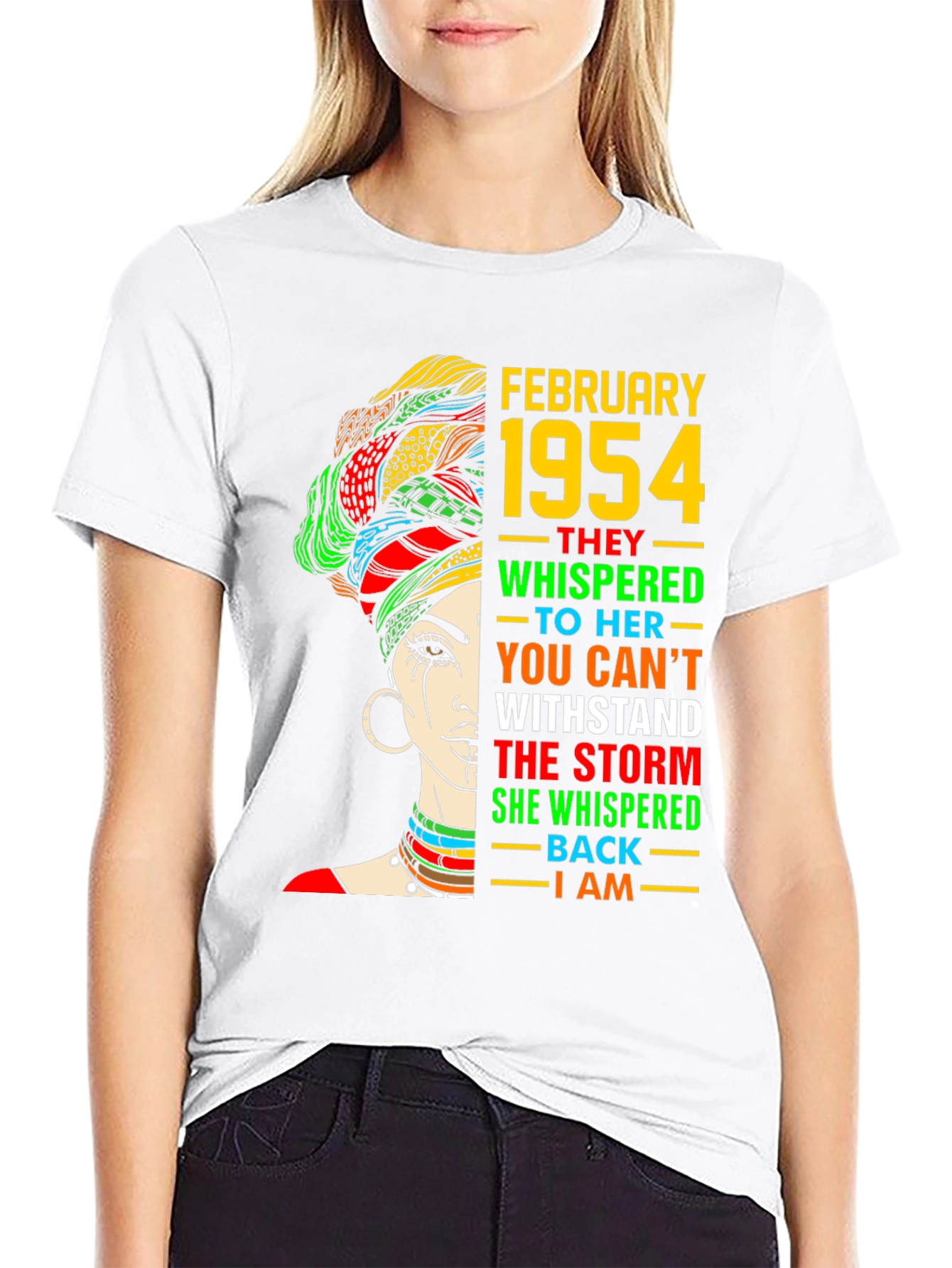 February 1954 Black Woman T-Shirt